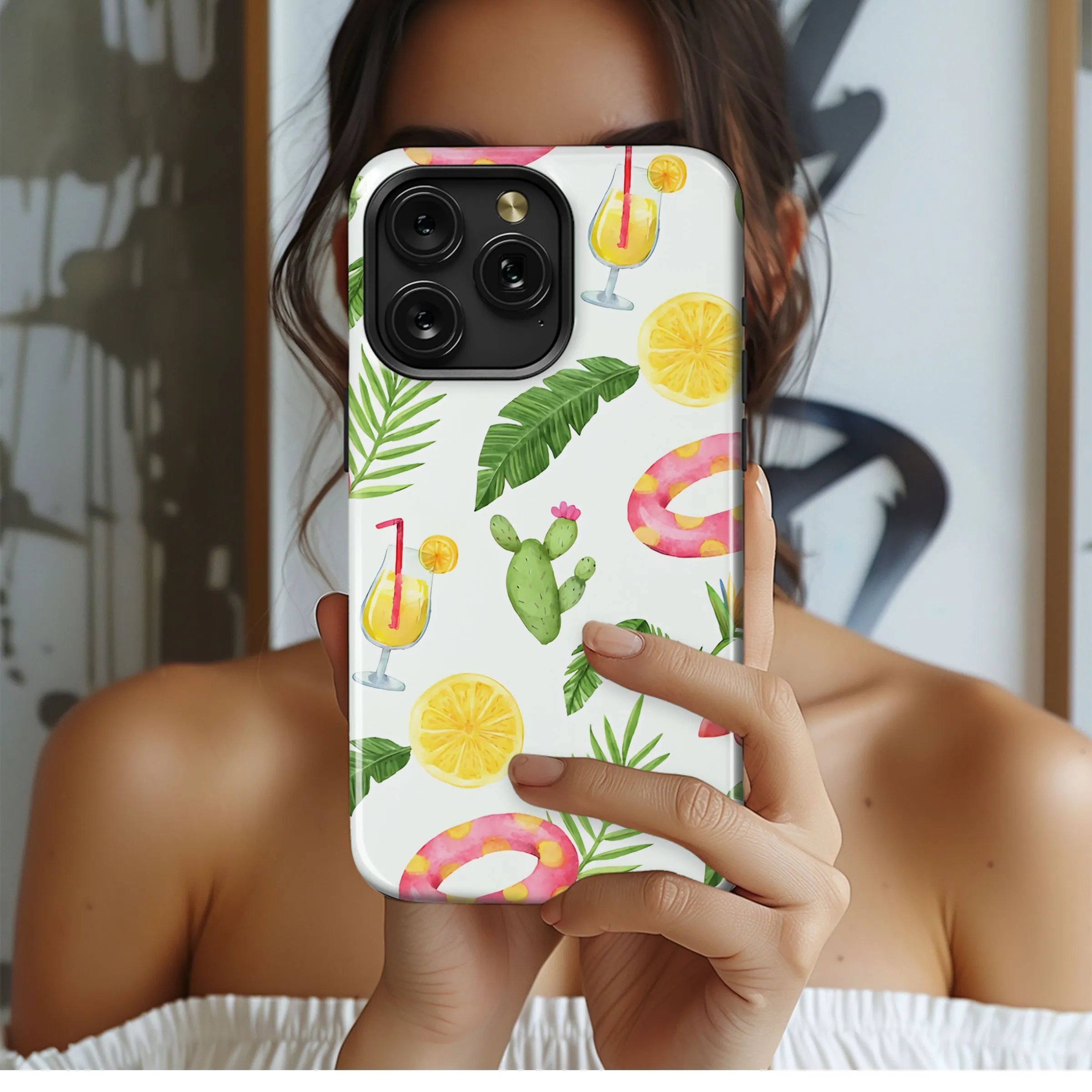 Cool Refreshing Tropical Summer Design Phone Case iPhone Samsung Cover Pixel 5288