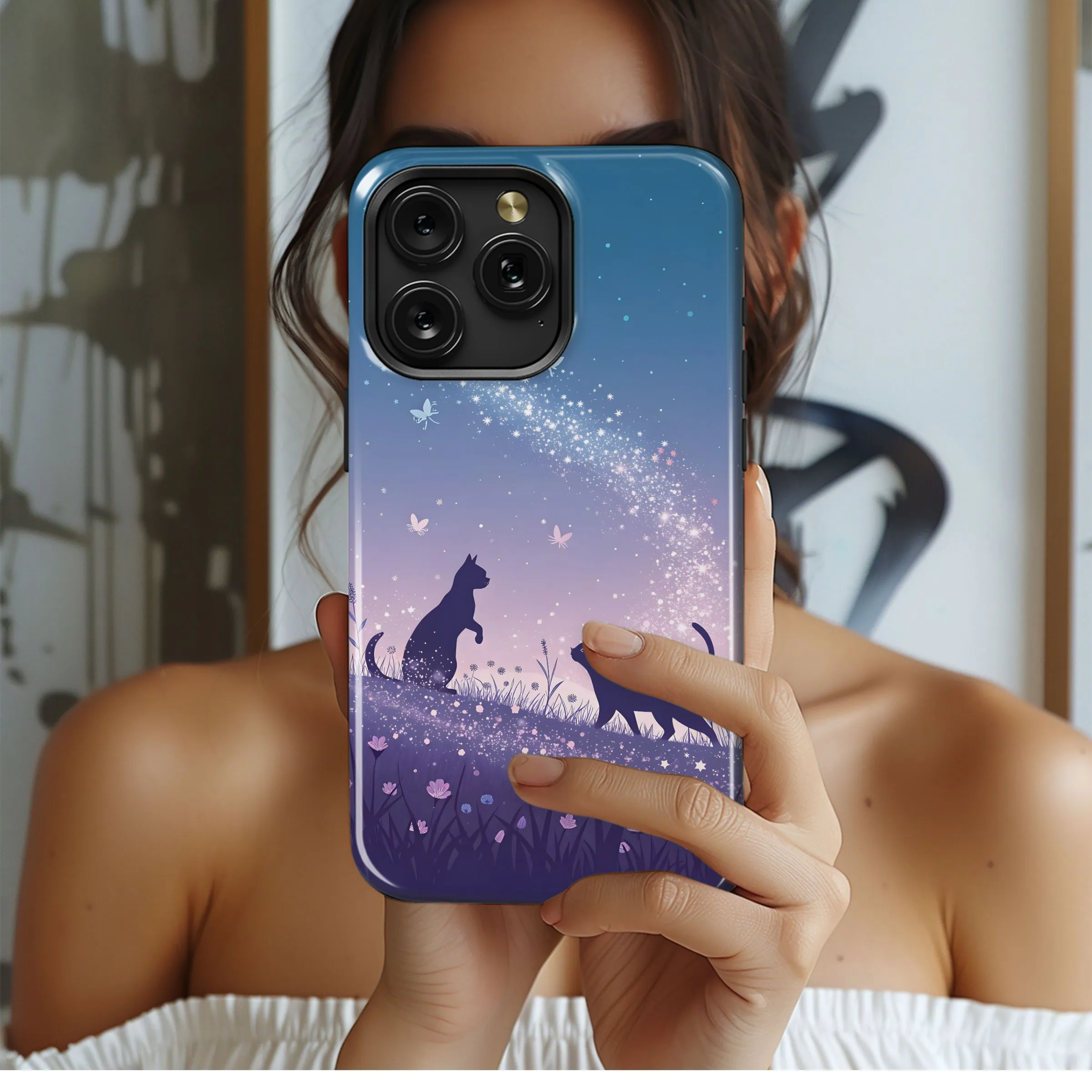 Cosmic Cat Dreams
 Phone Case iPhone Samsung Cover Pixel 5519