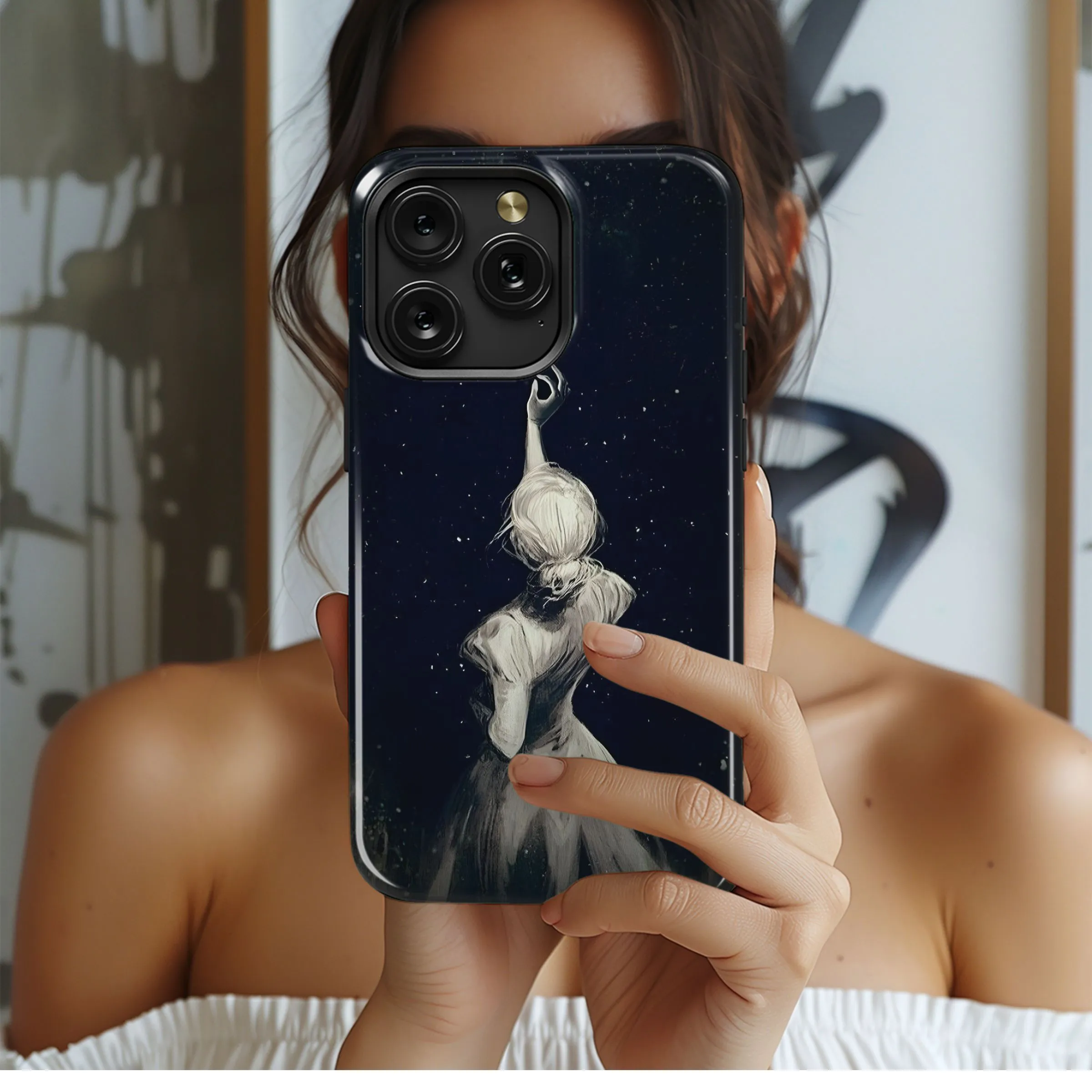 Cosmic Girl Reaching
 Phone Case iPhone Samsung Cover Pixel 4741