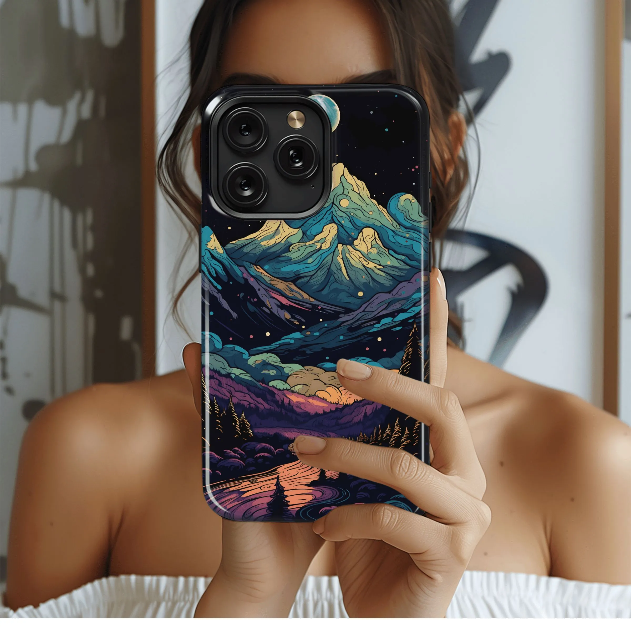 Cosmic Mountain River
 Phone Case iPhone Samsung Cover Pixel 4434