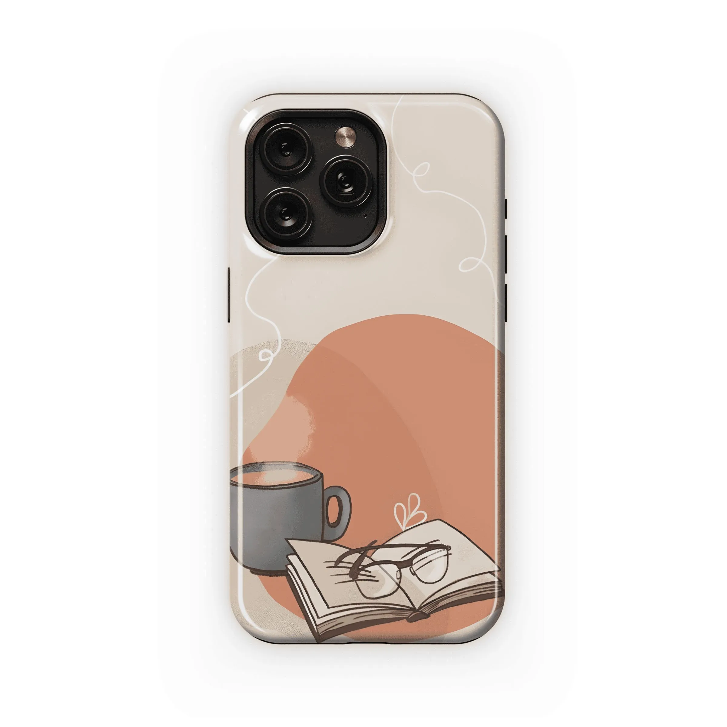 Cozy Coffee Book Phone Case iPhone Samsung Cover Pixel 4546