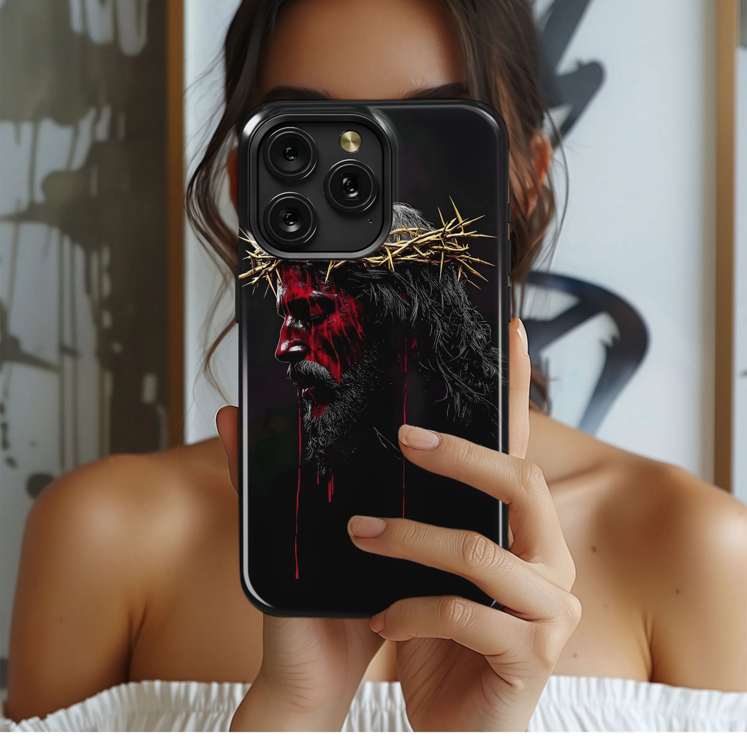 Crimson Crown of Thorns Phone Case iPhone Samsung Cover Pixel 5019
