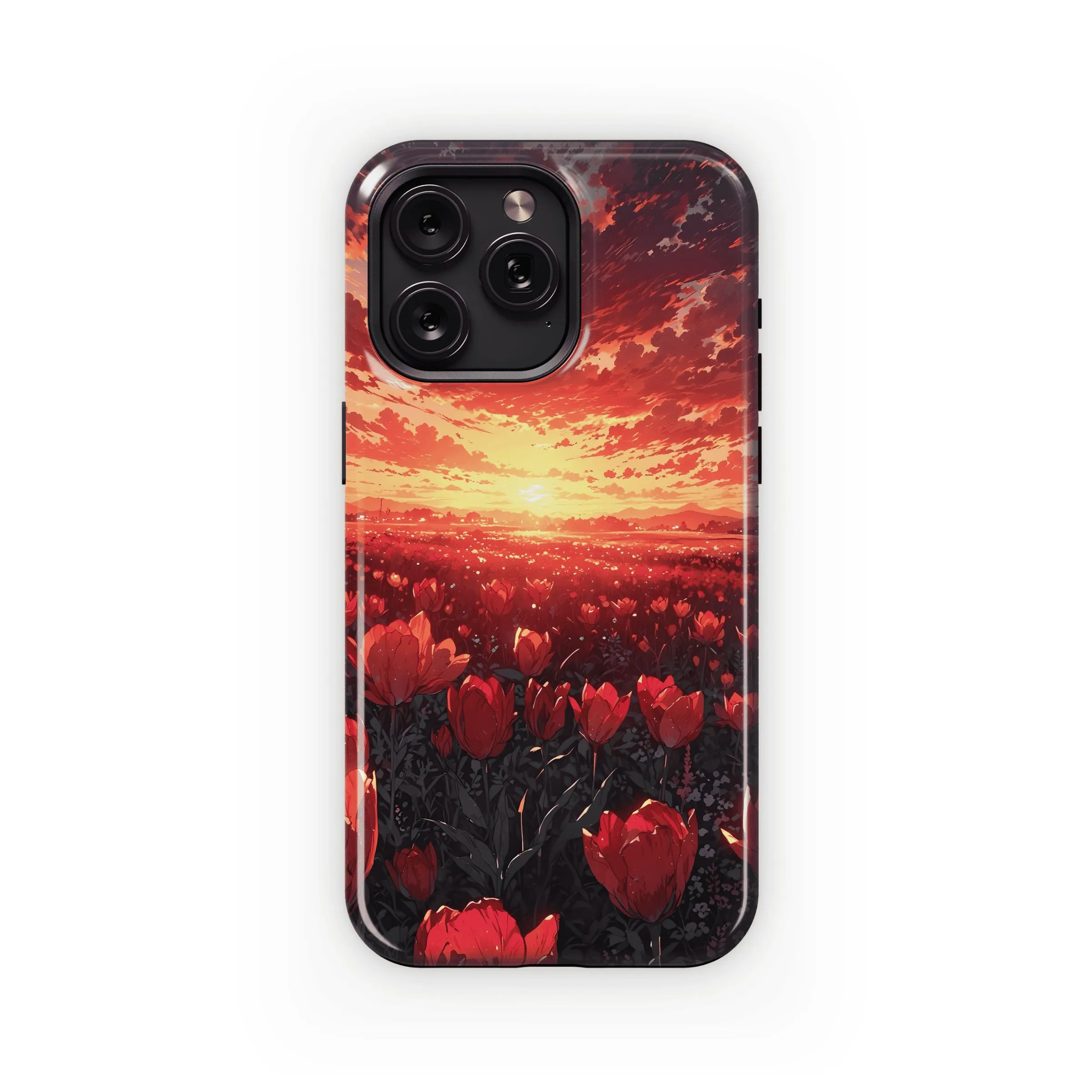 Crimson Sunset Tulips
 Phone Case iPhone Samsung Cover Pixel 4652