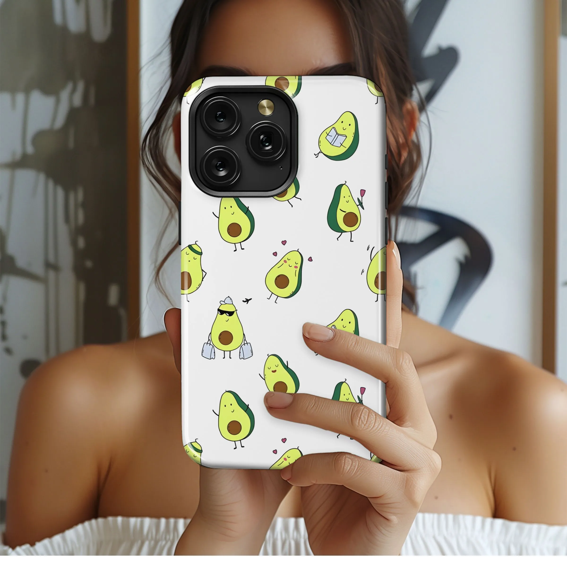 Cute Avocado Adventures
 Phone Case iPhone Samsung Cover Pixel 4748