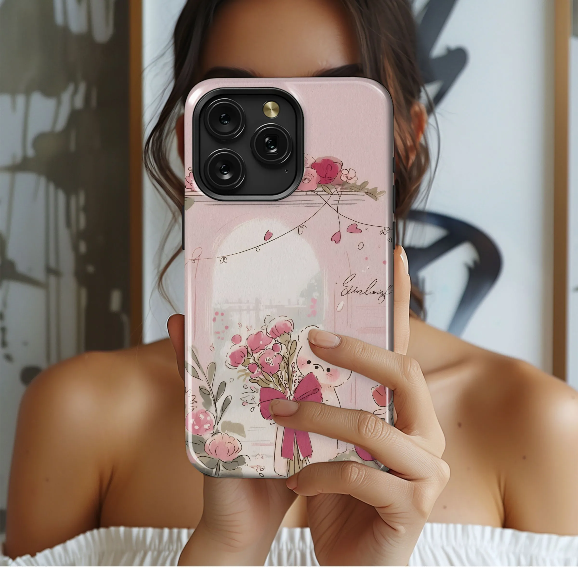 Cute Bear Bouquet
 Phone Case iPhone Samsung Cover Pixel 4761