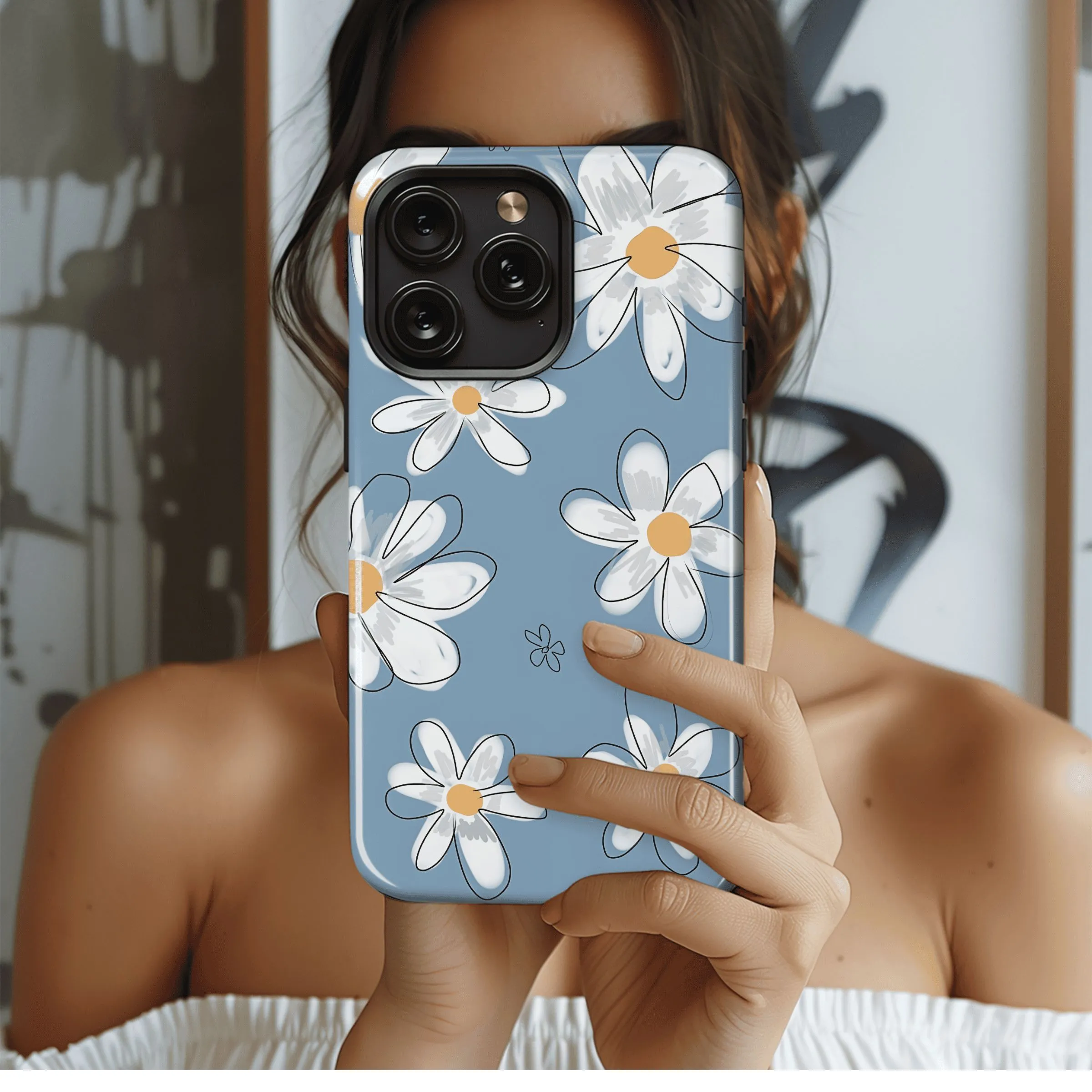 Daisy Floral Pattern
 Phone Case iPhone Samsung Cover Pixel 4603