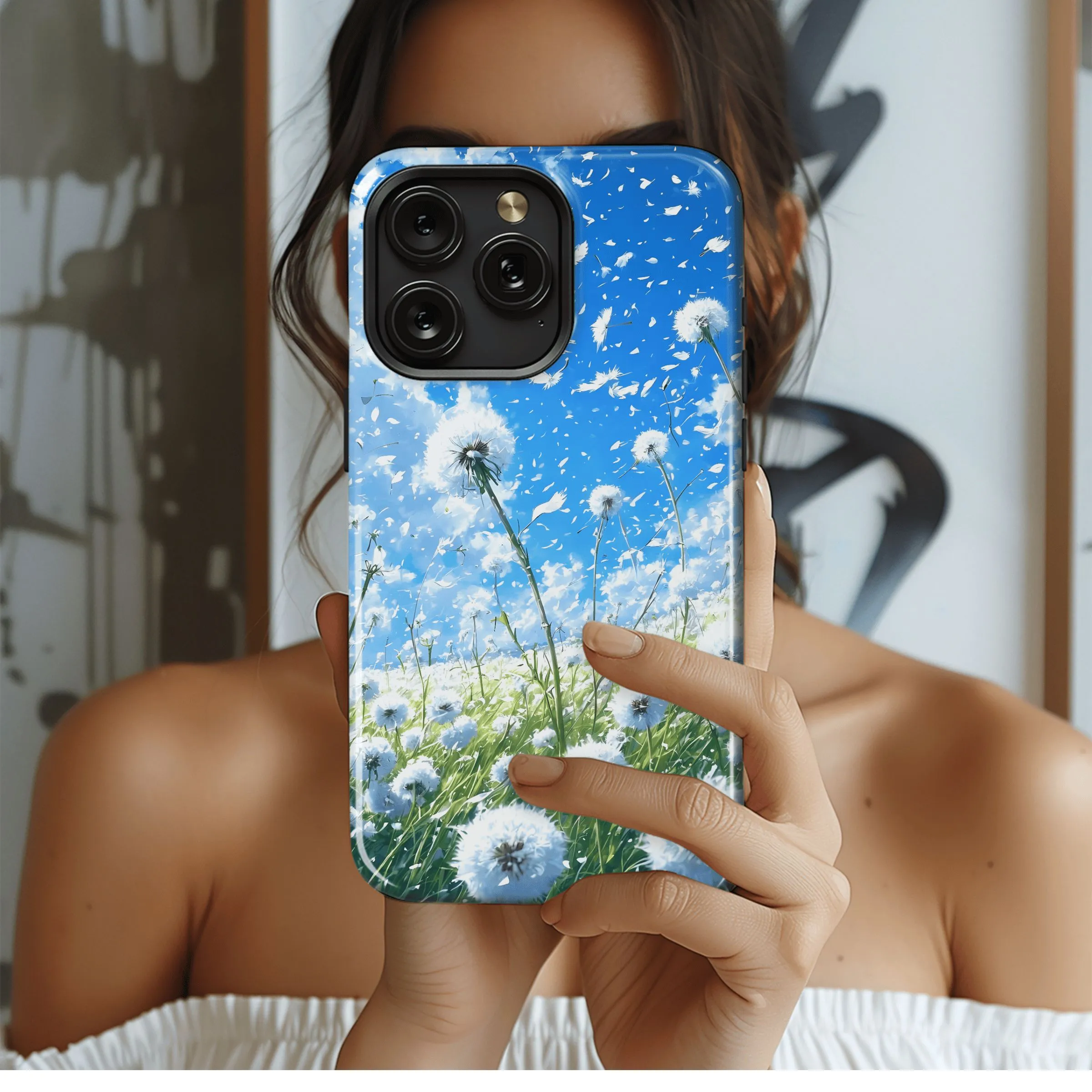 Dandelion Wishes Sky
 Phone Case iPhone Samsung Cover Pixel 4560