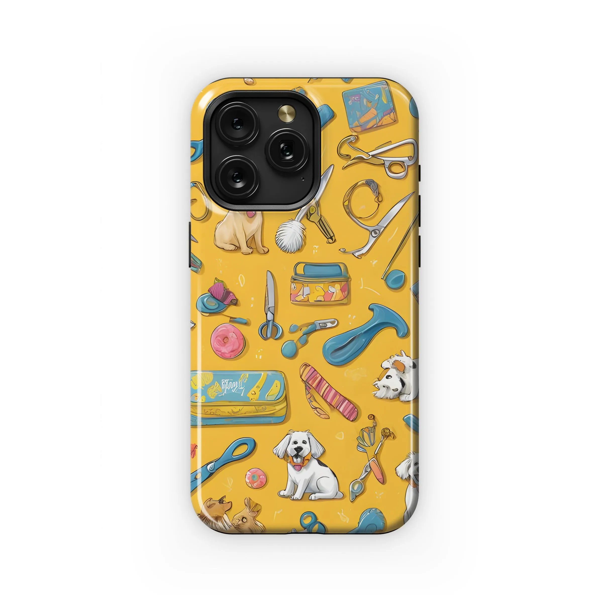 Dog Grooming Day Pattern Phone Case iPhone Samsung Cover Pixel 5166