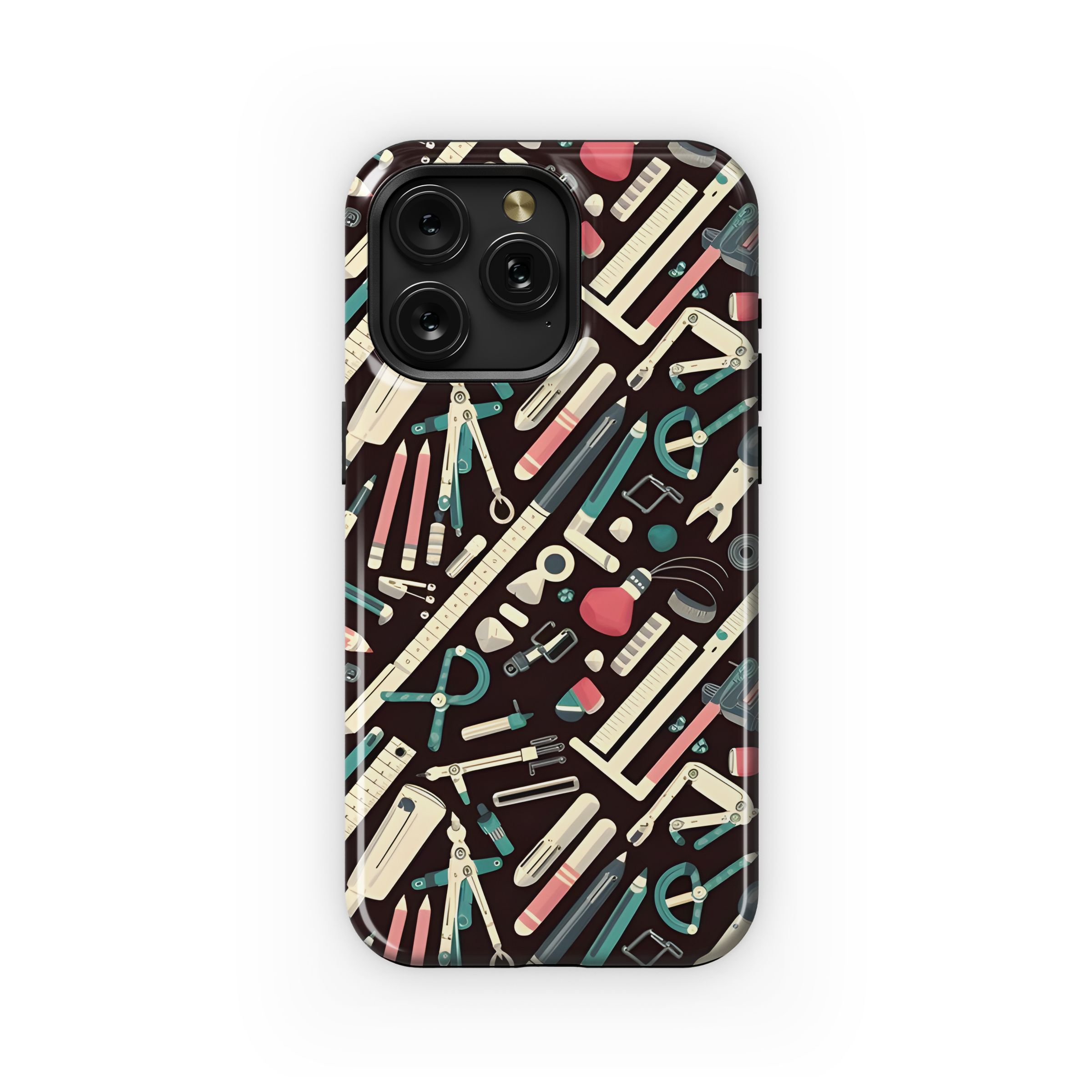 Drafting Tools Pattern Phone Case iPhone Samsung Cover Pixel 5171