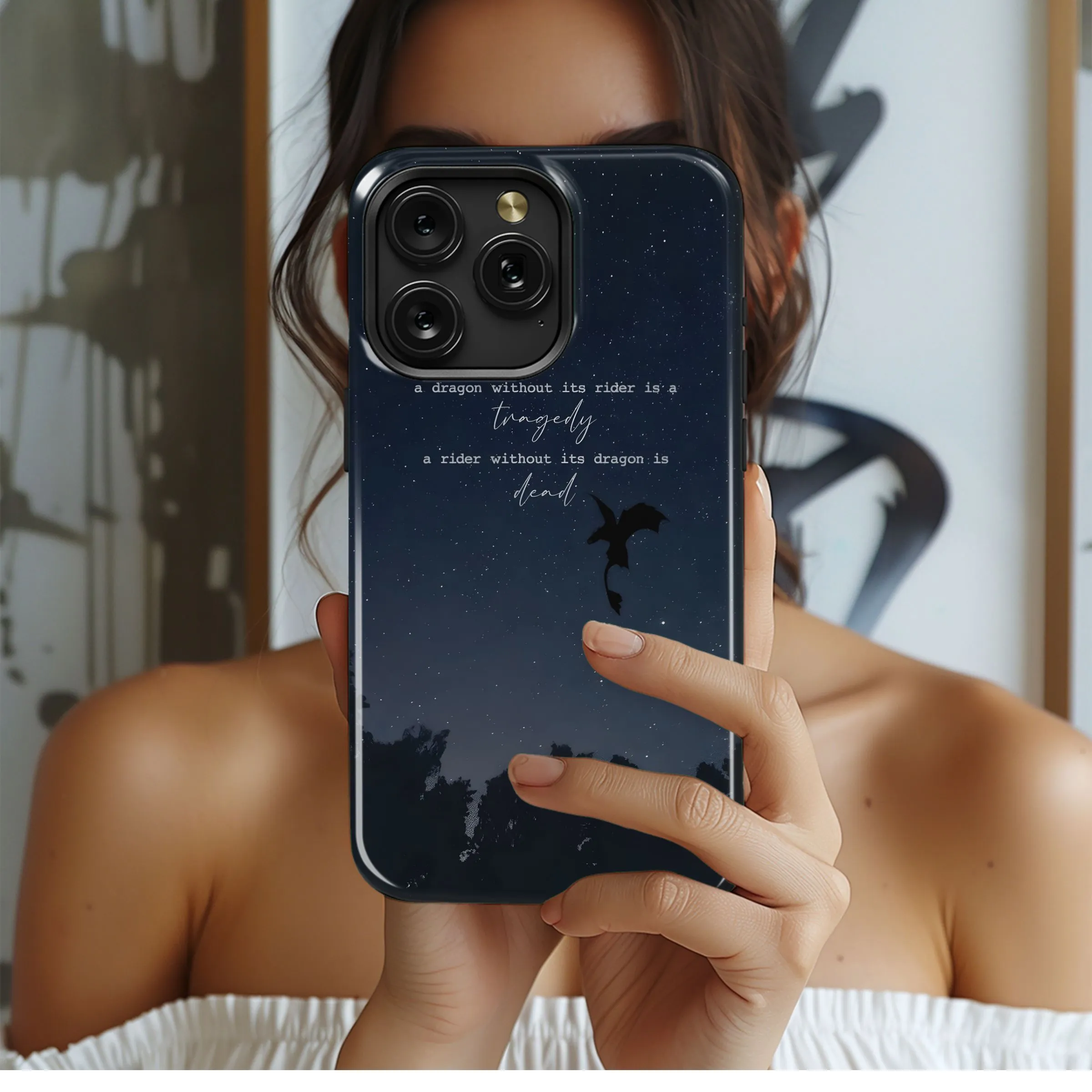 Dragon & Rider: Tragedy, Death Phone Case iPhone Samsung Cover Pixel 4811