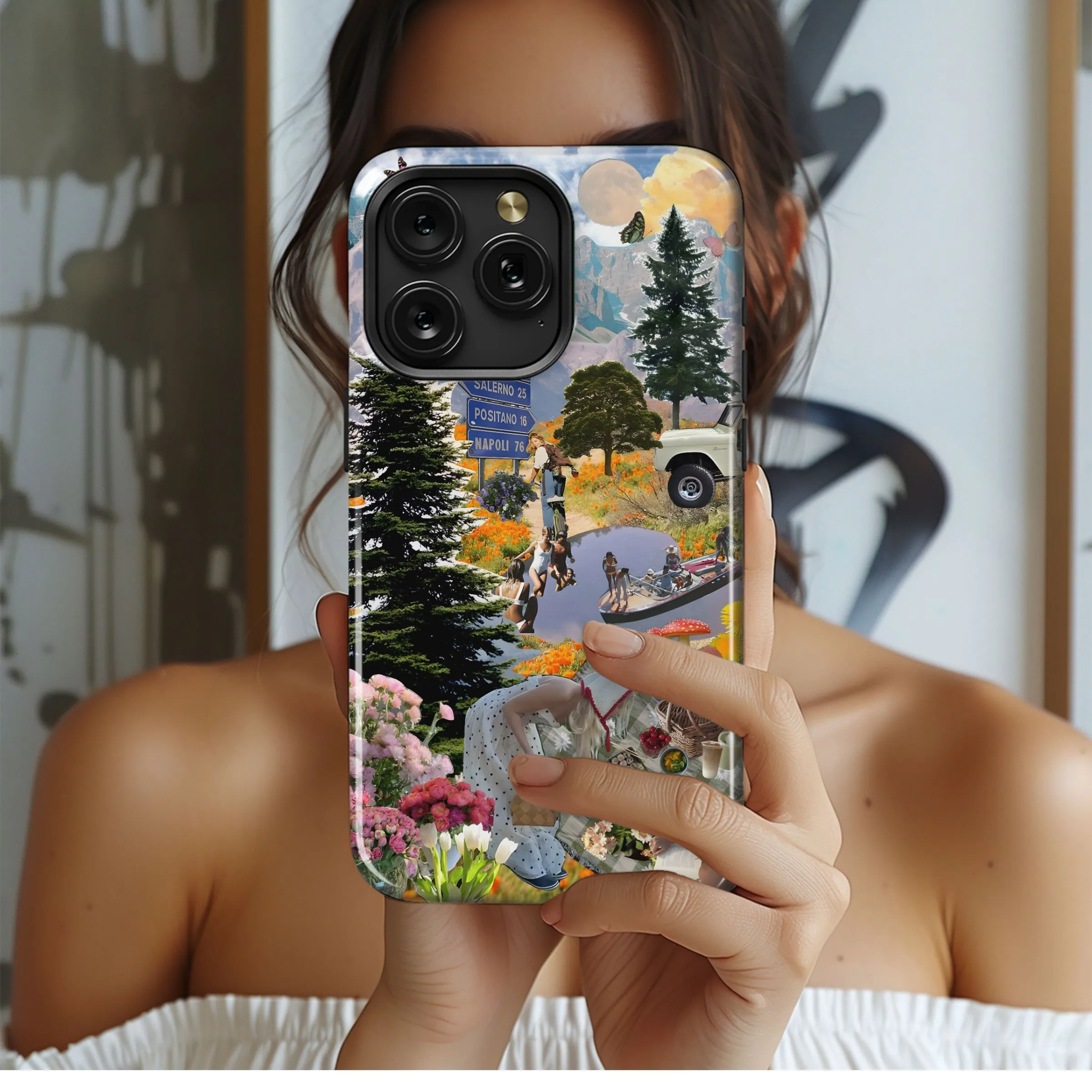 Dreamy Italian Summer Collage Phone Case iPhone Samsung Cover Pixel 4972