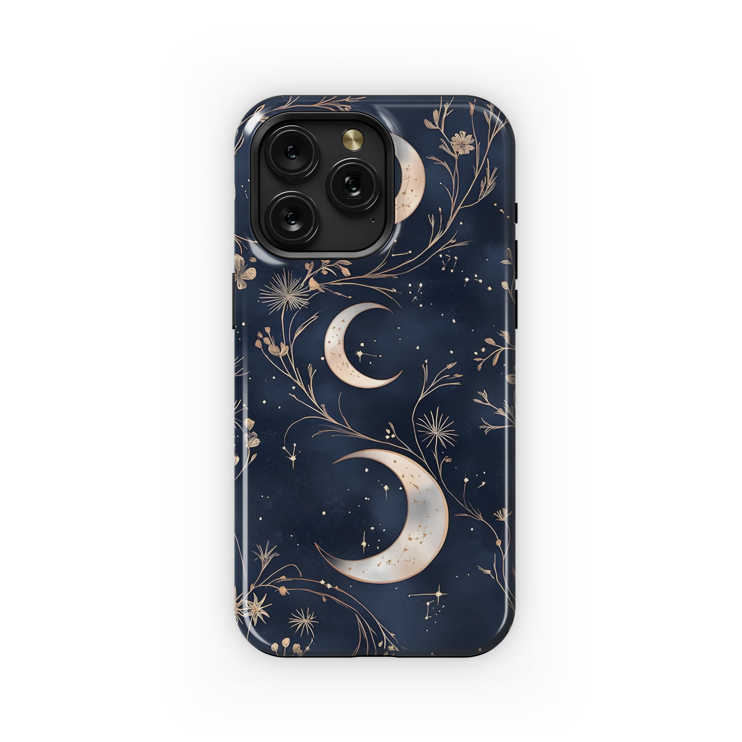 Enchanted Golden Moon Floral Vines Phone Case iPhone Samsung Cover Pixel 5243