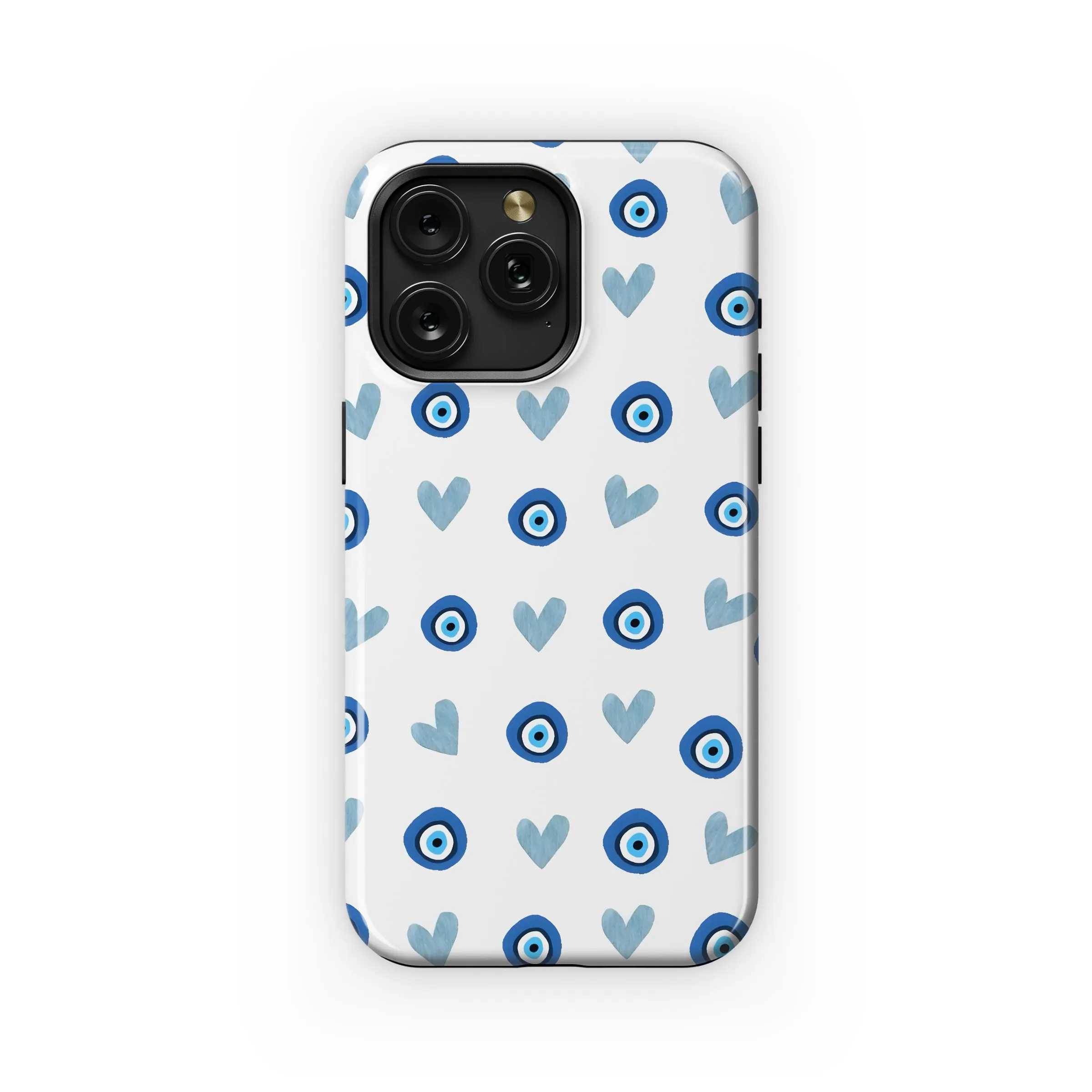 Evil Eye & Hearts Pattern Phone Case iPhone Samsung Cover Pixel 4913