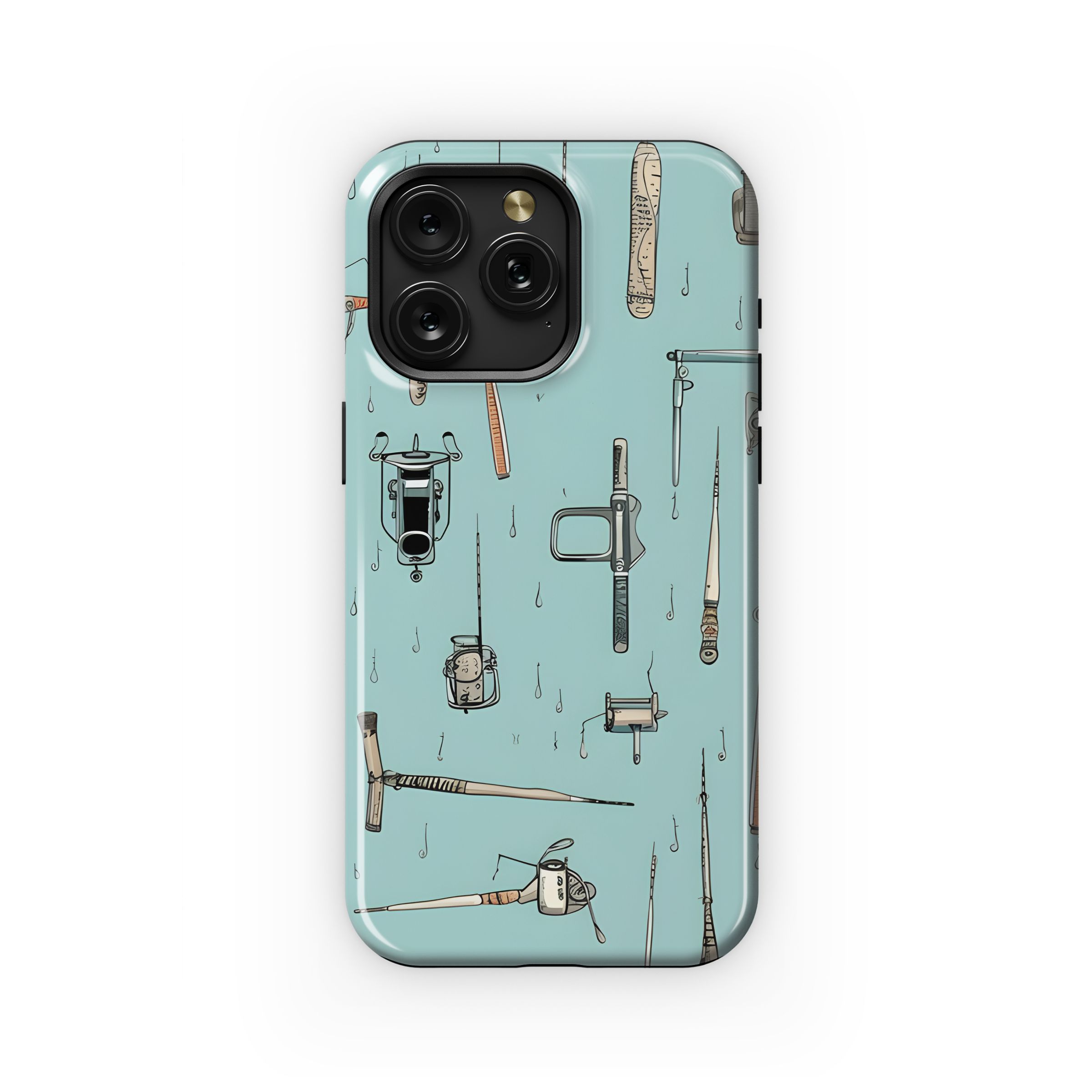 Fishing Rods Pattern Phone Case iPhone Samsung Cover Pixel 5156