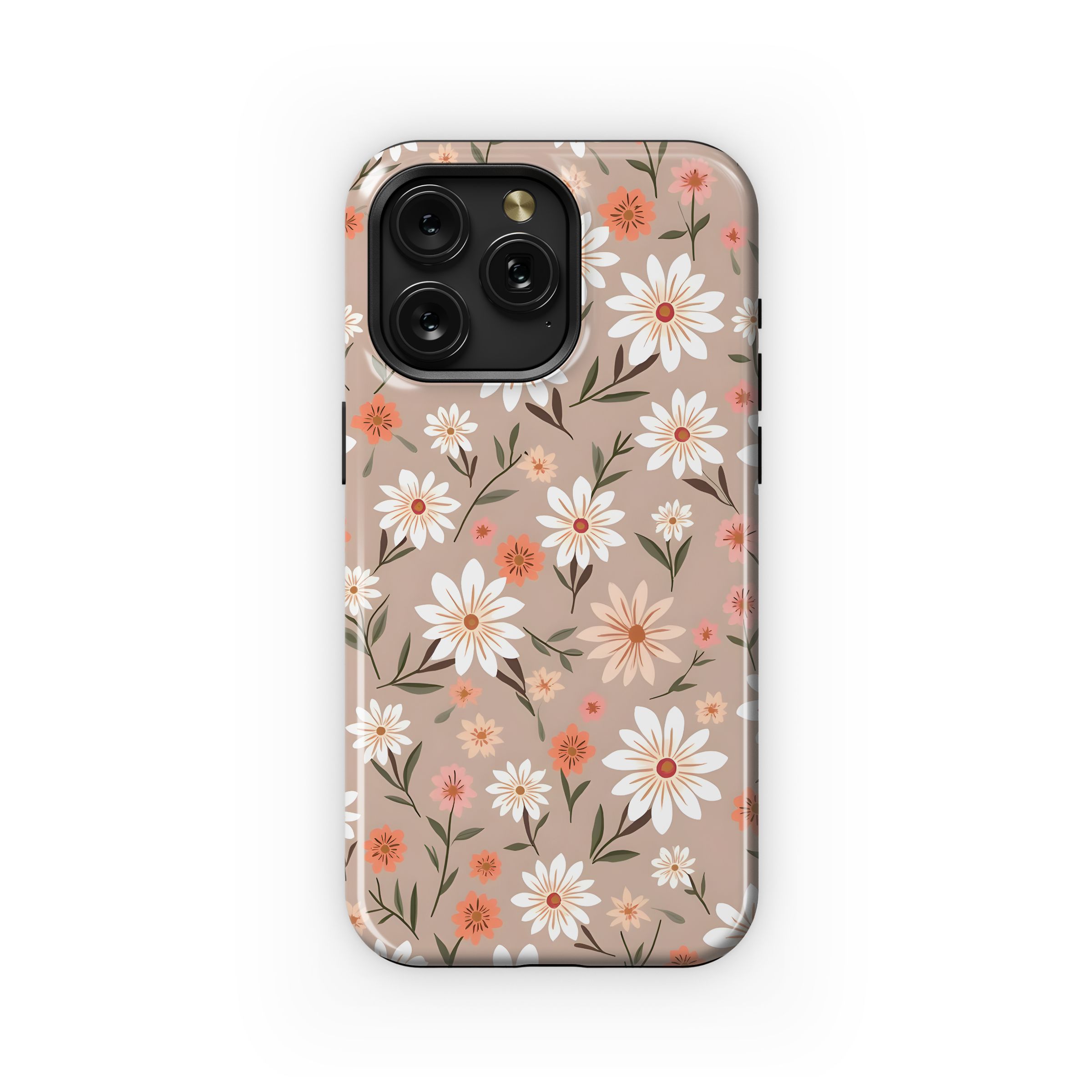 Floral Beige Bloom Pattern Phone Case iPhone Samsung Cover Pixel 4900