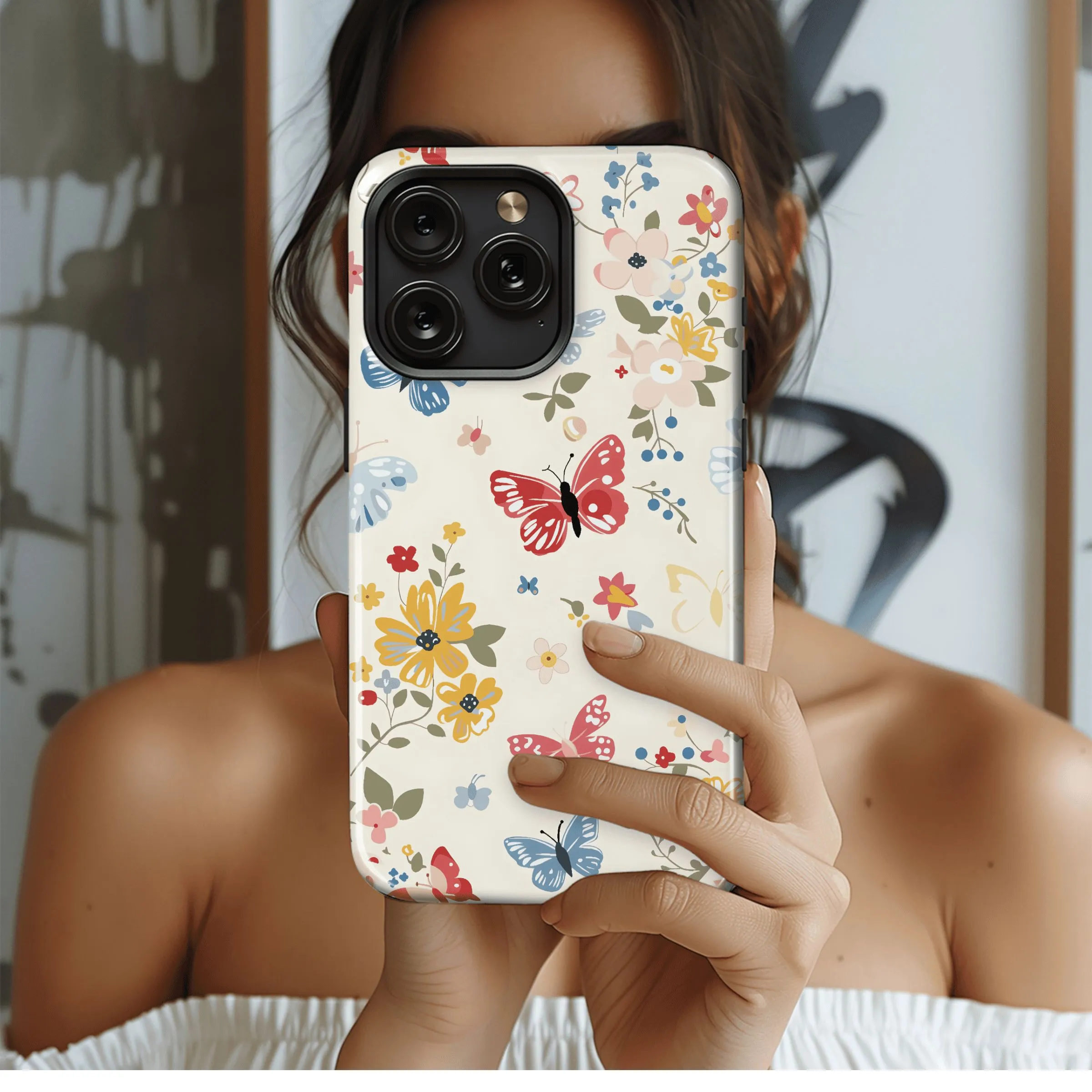 Floral Butterfly Garden
 Phone Case iPhone Samsung Cover Pixel 4475