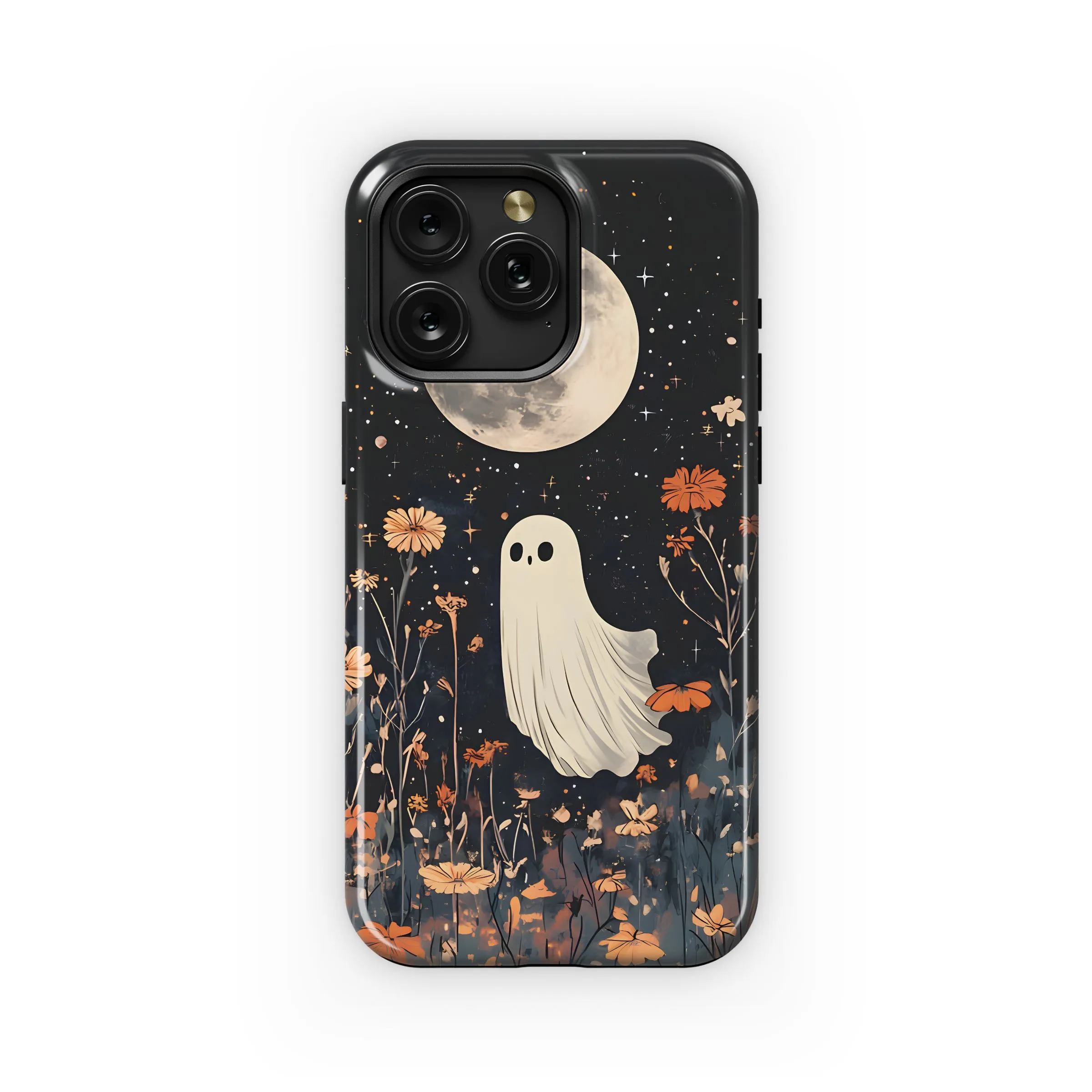 Floral Ghost, Moonlit Night Phone Case iPhone Samsung Cover Pixel 4859