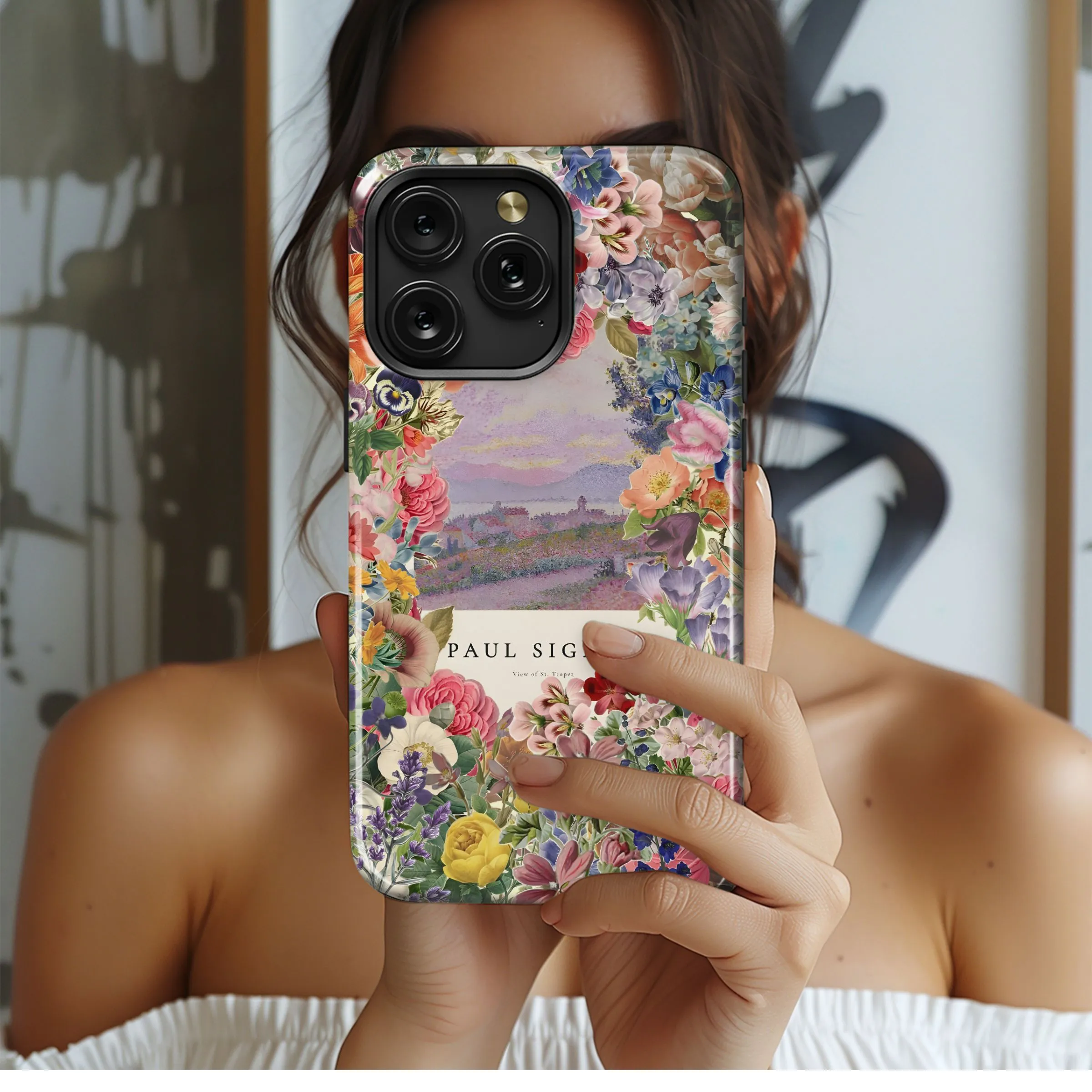 Floral View of St. Tropez Phone Case iPhone Samsung Cover Pixel 4996