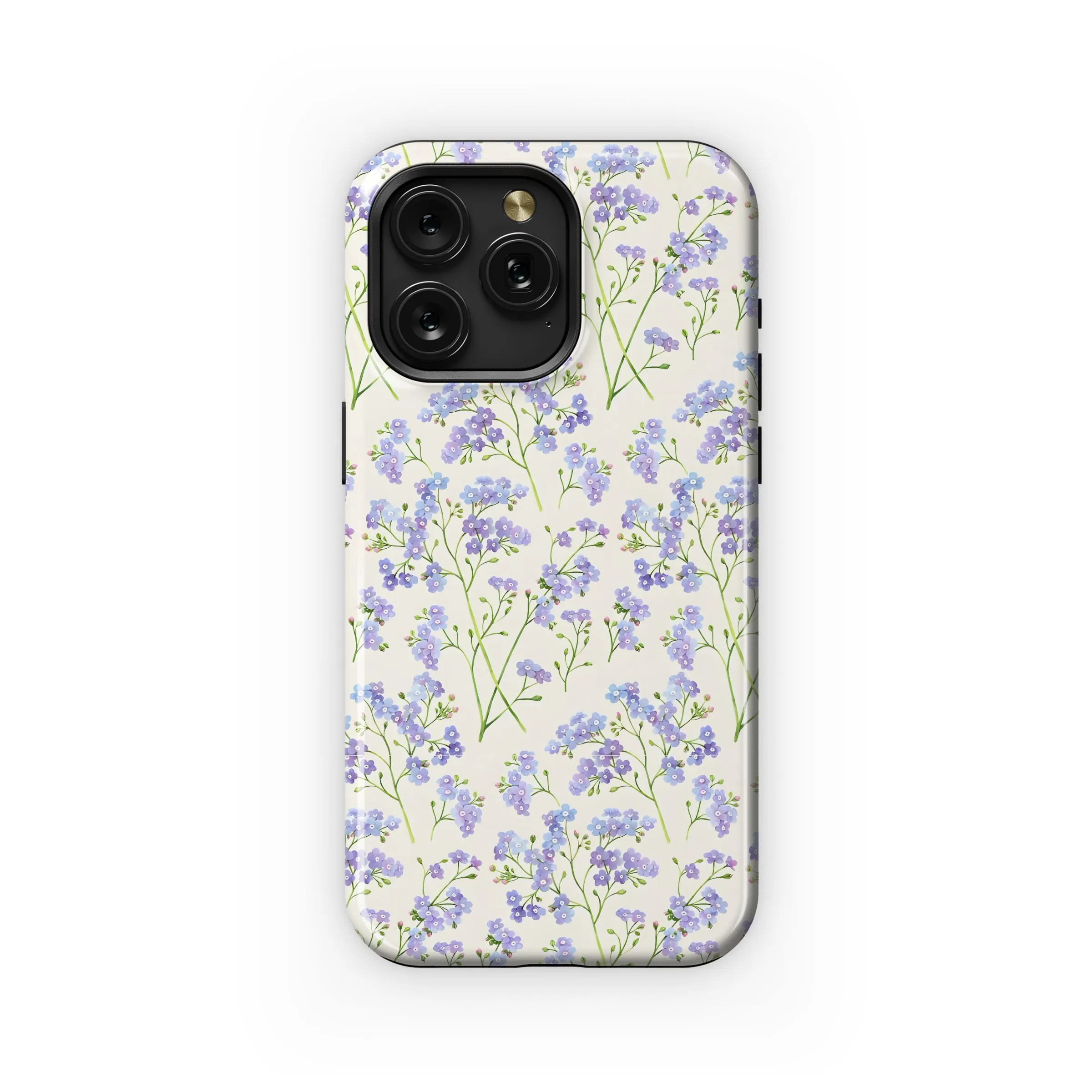Forget-Me-Not Floral Print Phone Case iPhone Samsung Cover Pixel 5060