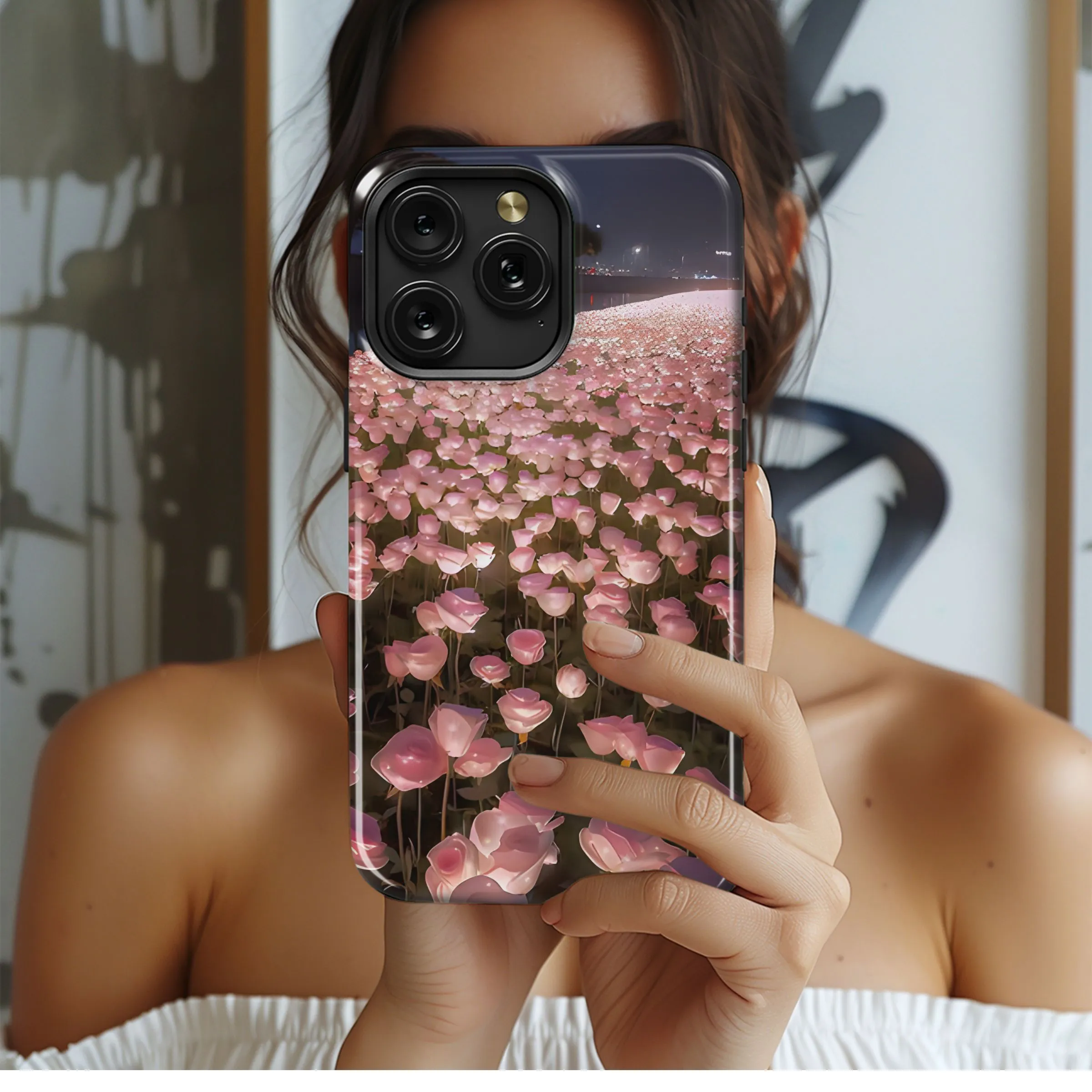 Glowing Rose Garden
 Phone Case iPhone Samsung Cover Pixel 4704