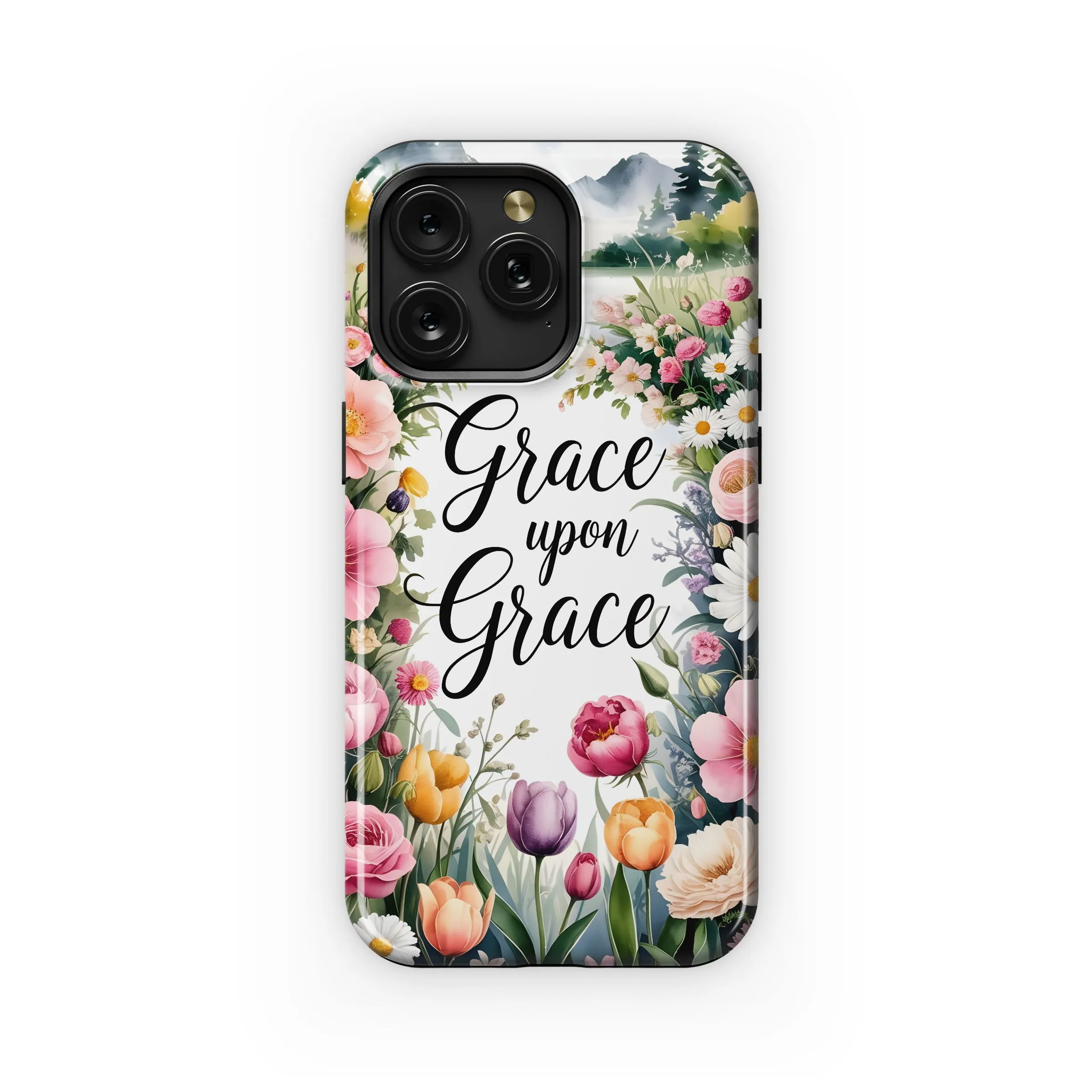 Grace Upon Grace Floral Art Phone Case iPhone Samsung Cover Pixel 5032