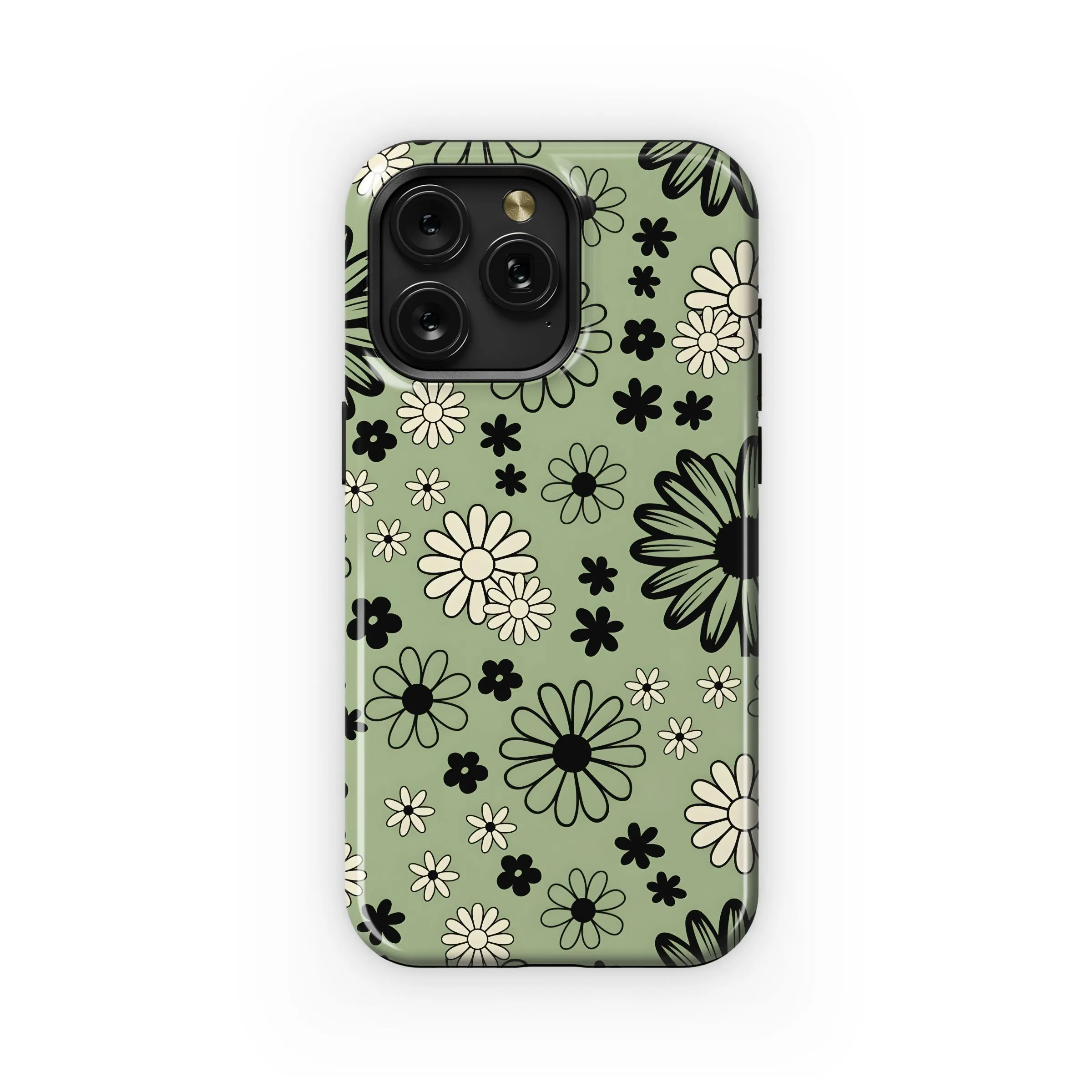 Groovy Green Daisy Field Phone Case iPhone Samsung Cover Pixel 4866