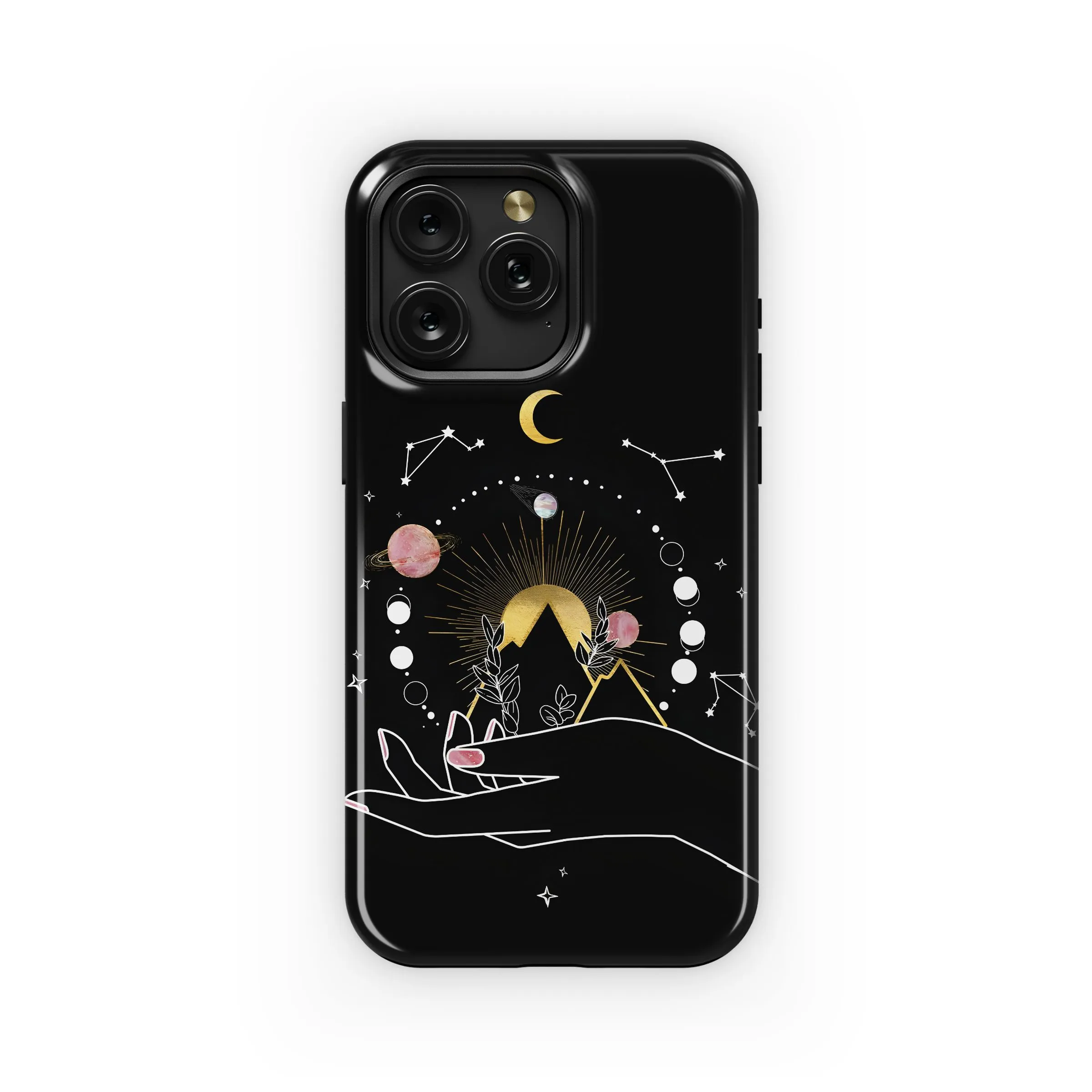 Hand Holding The Celestial Cosmos Phone Case iPhone Samsung Cover Pixel 5392