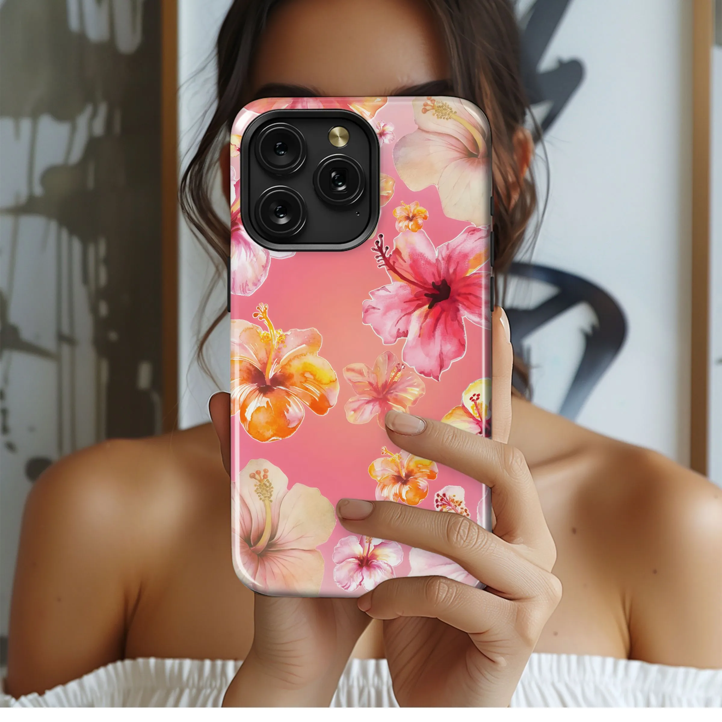 Hibiscus Bloom Paradise
 Phone Case iPhone Samsung Cover Pixel 5492