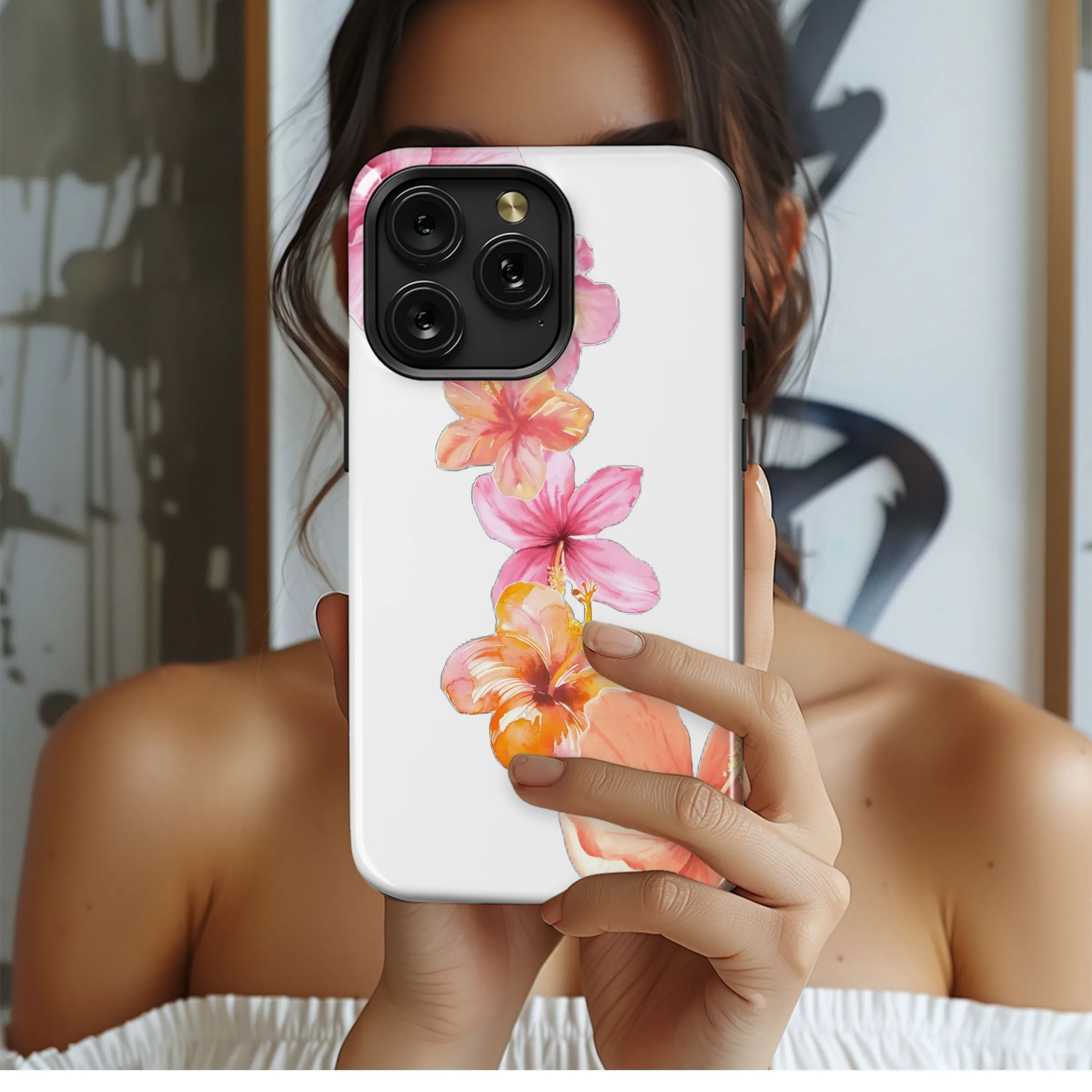 Hibiscus Floral Design
 Phone Case iPhone Samsung Cover Pixel 5489