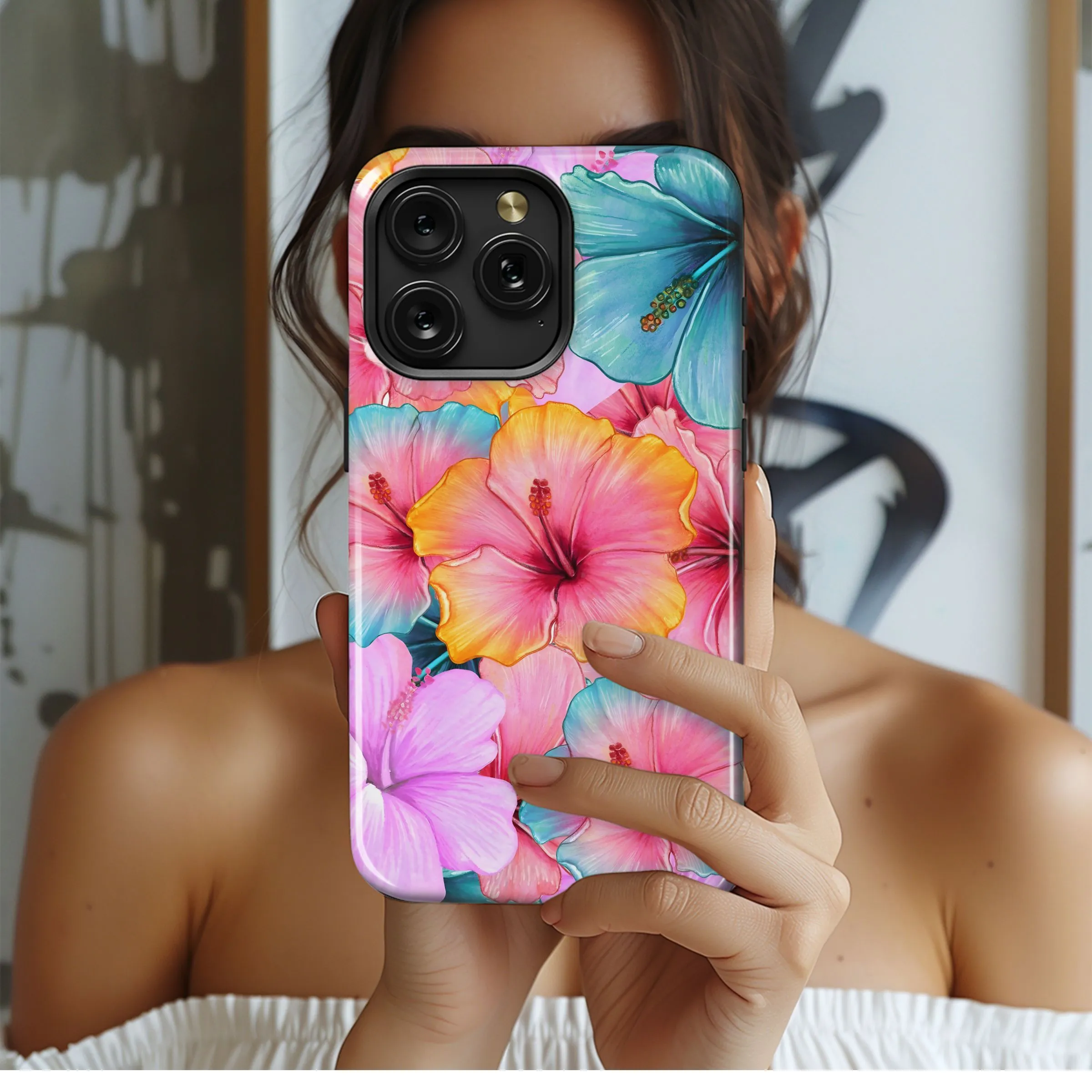 Hibiscus Paradise Blooms
 Phone Case iPhone Samsung Cover Pixel 5493