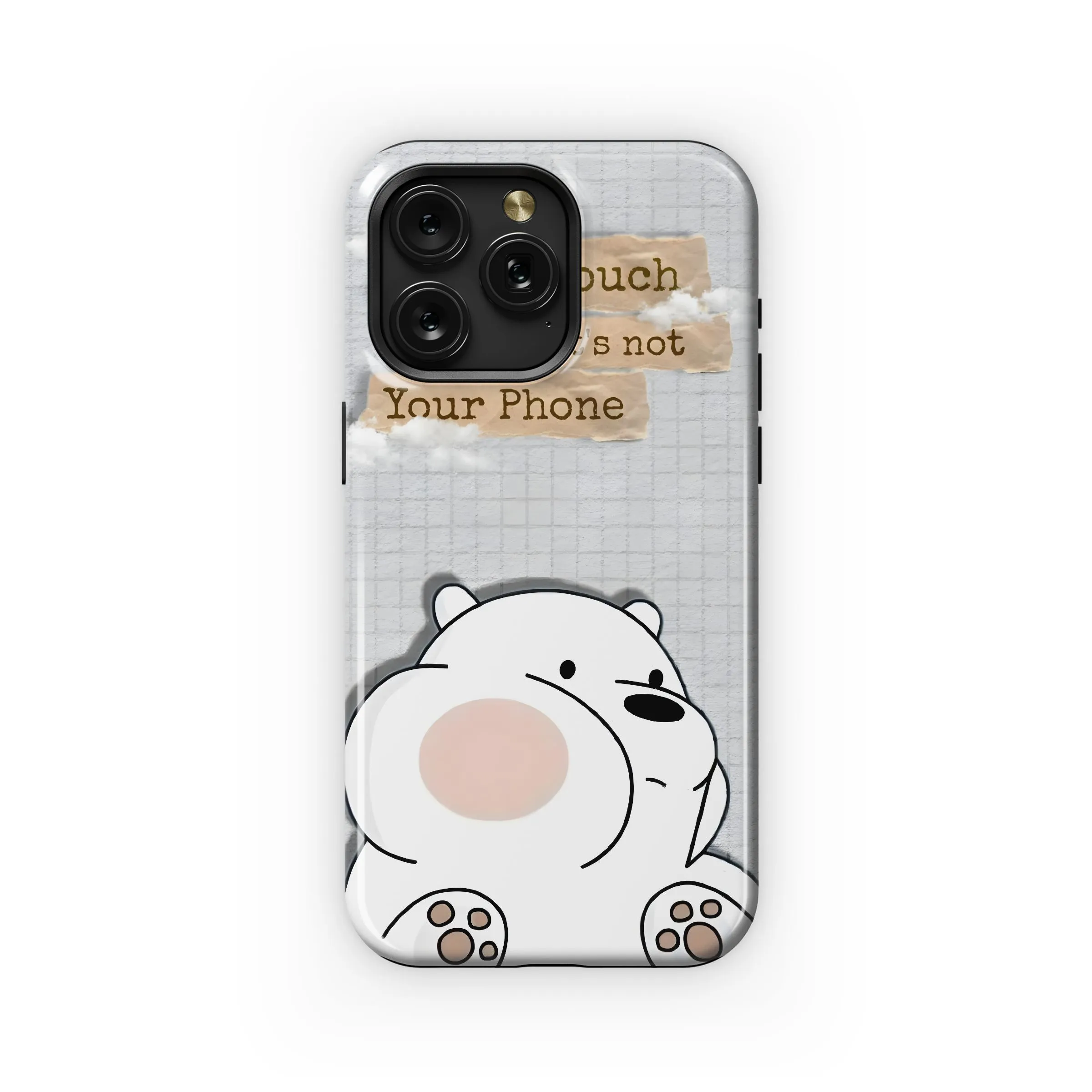 Ice Bear's Privacy.
 Phone Case iPhone Samsung Cover Pixel 4754