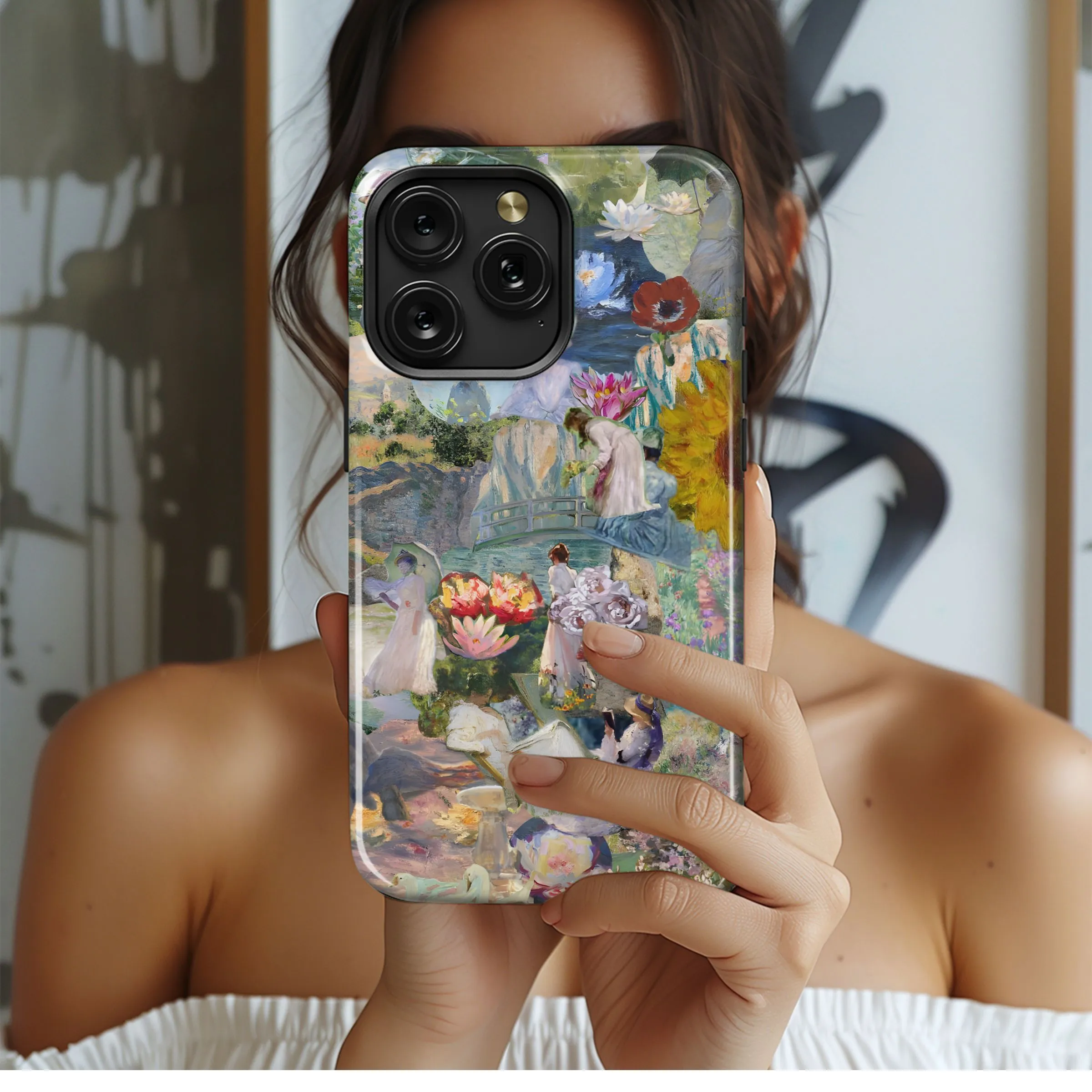 Impressionist Garden Dreamscape Phone Case iPhone Samsung Cover Pixel 4998