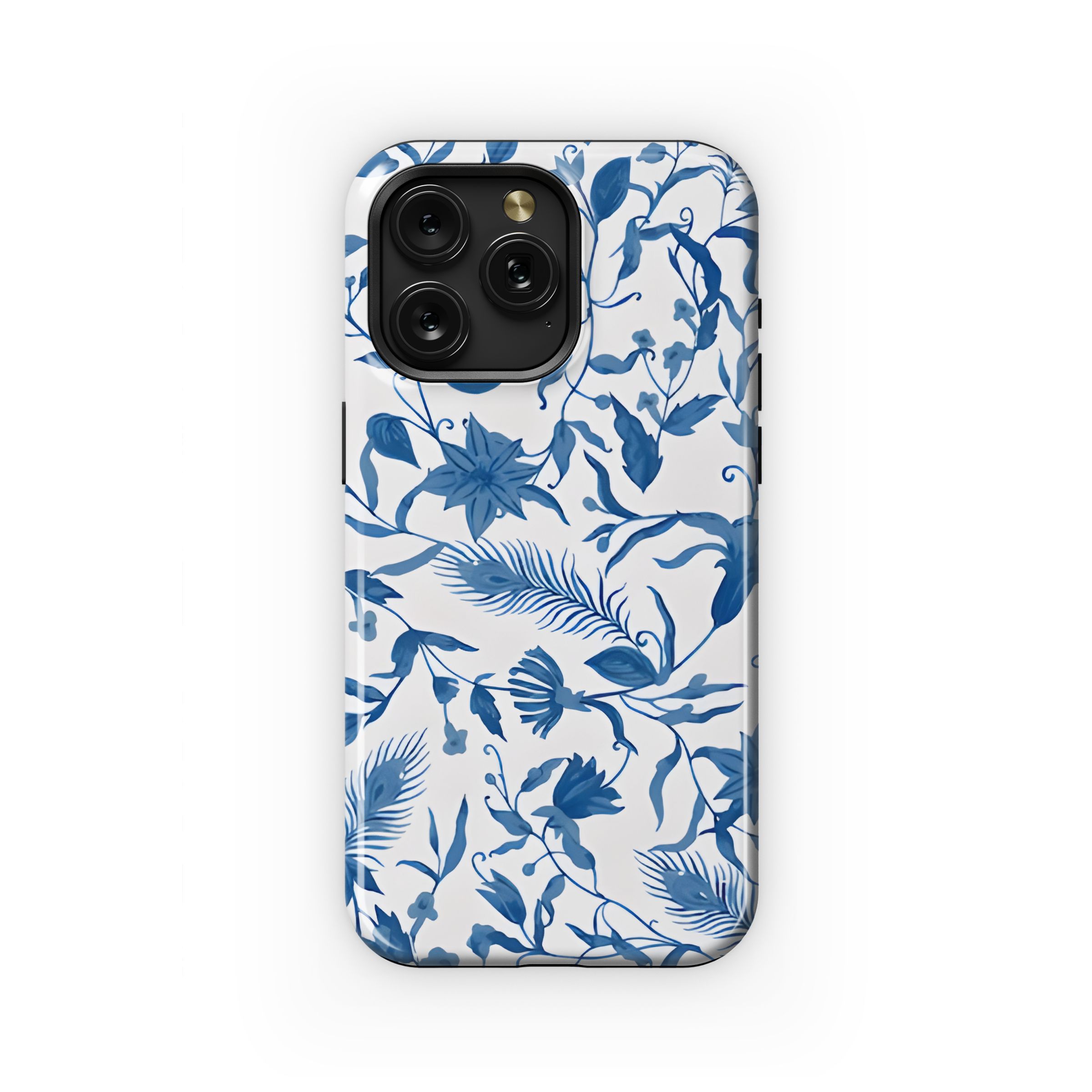 Indigo Floral Canopy Phone Case iPhone Samsung Cover Pixel 5175