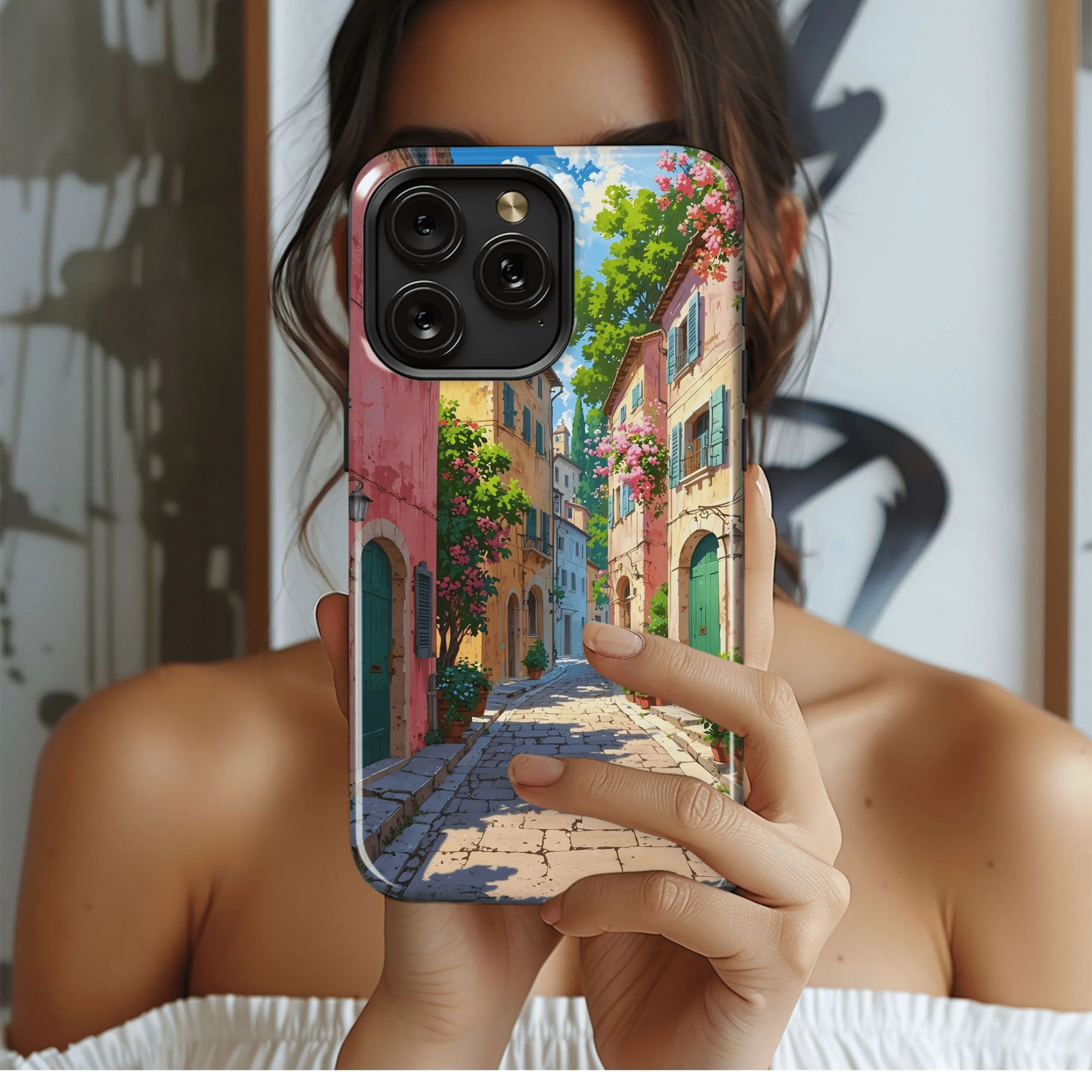 Italian Summer Street
 Phone Case iPhone Samsung Cover Pixel 4498