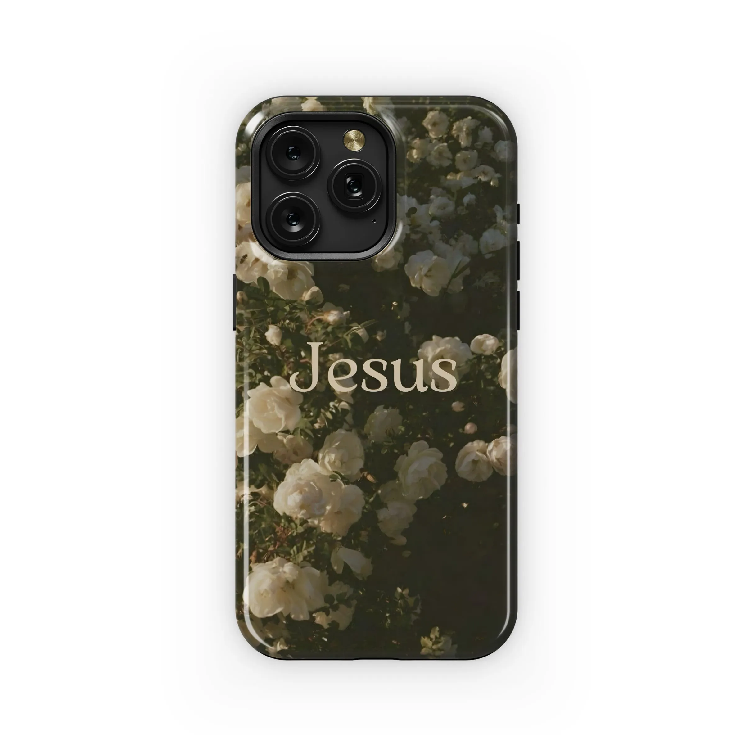 Jesus, Roses, Floral Design Phone Case iPhone Samsung Cover Pixel 5026