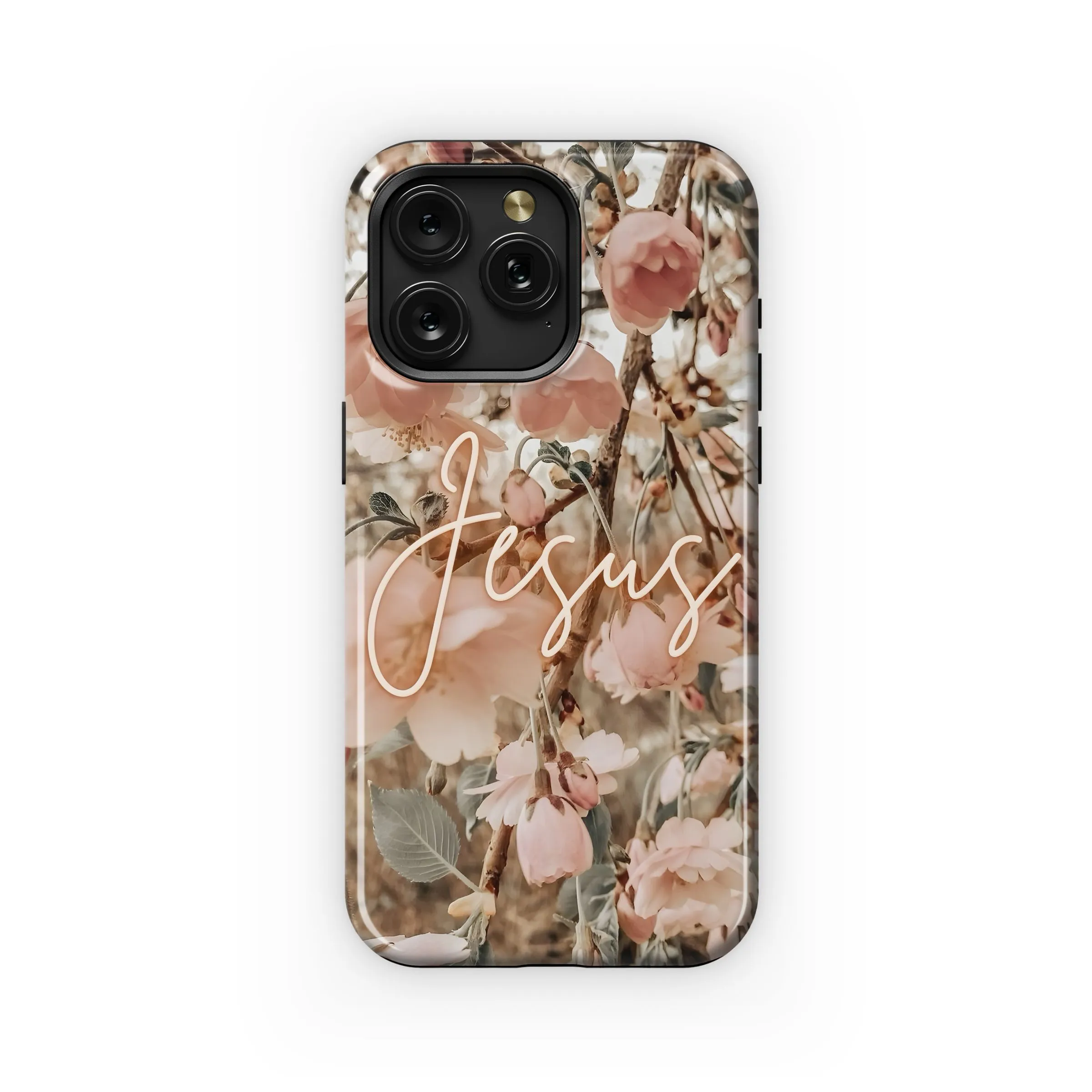 Jesus with Pink Blossom Phone Case iPhone Samsung Cover Pixel 5025
