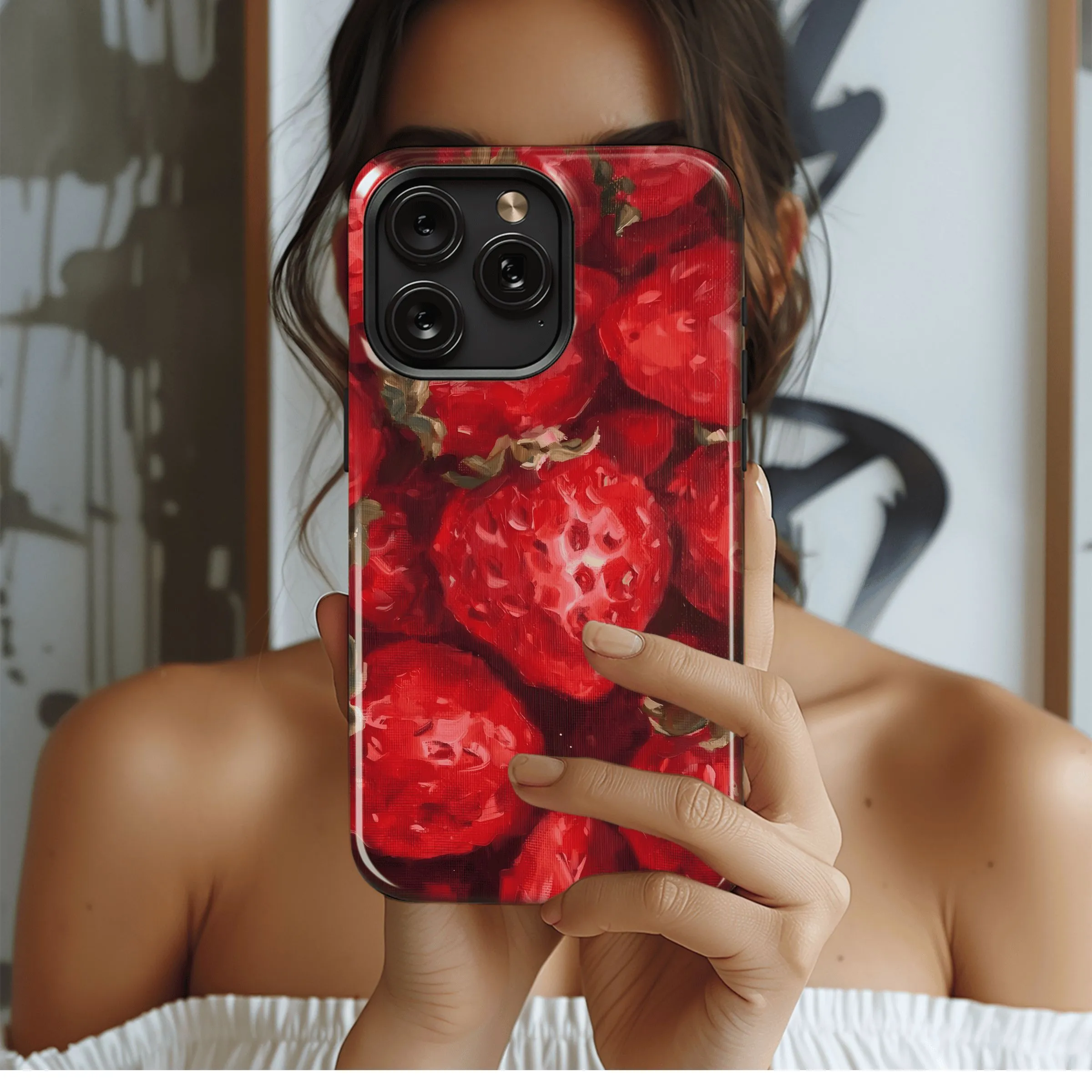 Juicy Strawberry Delight
 Phone Case iPhone Samsung Cover Pixel 4532