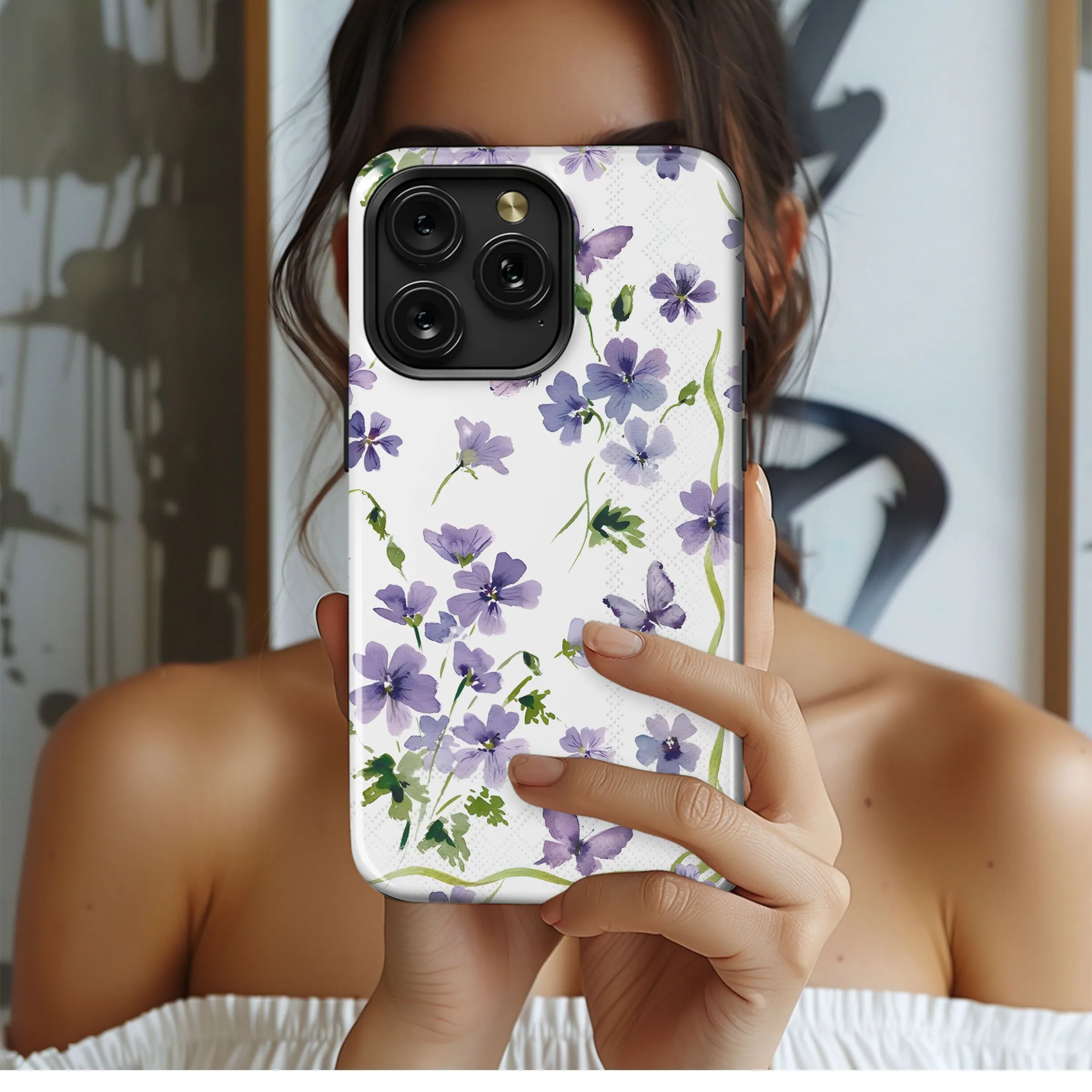 Lavender Butterflies Bloom
 Phone Case iPhone Samsung Cover Pixel 4715