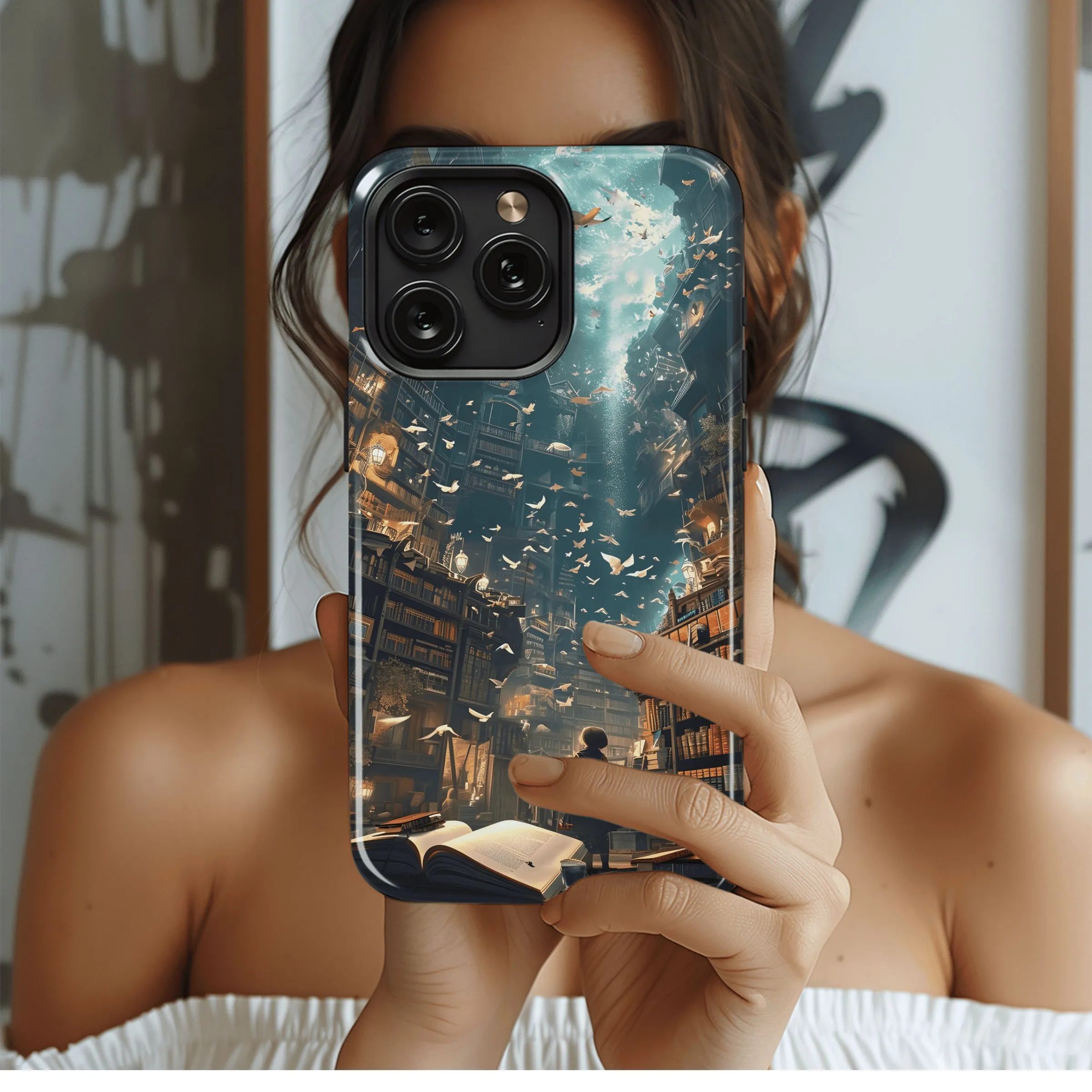 Library of Dreams Phone Case iPhone Samsung Cover Pixel 4617