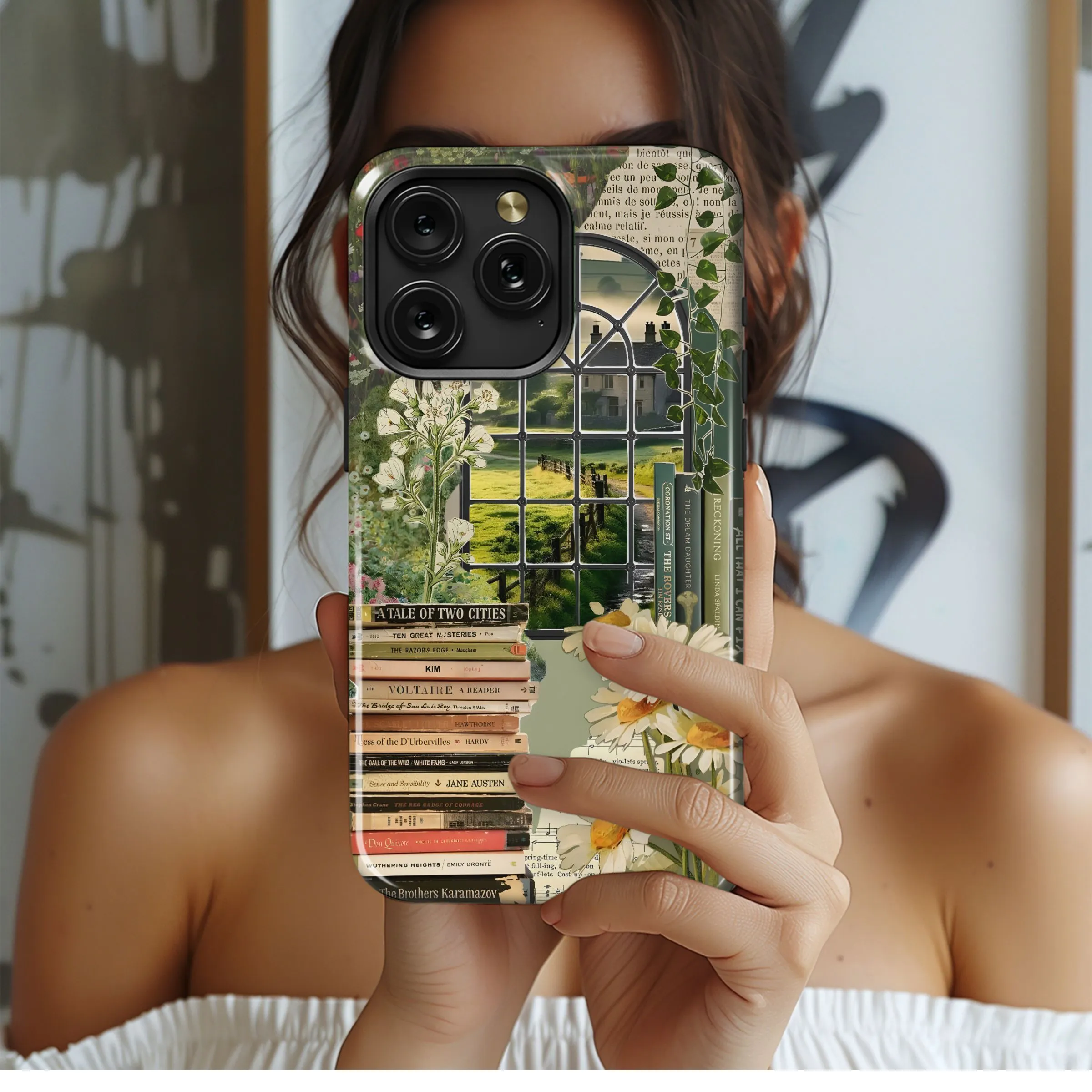 Literary Cottagecore Aesthetic Design Phone Case iPhone Samsung Cover Pixel 4976