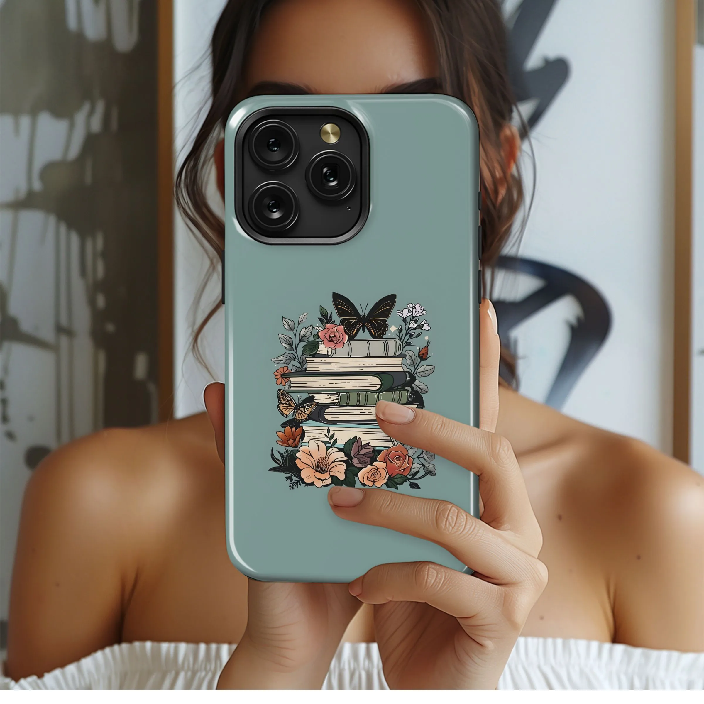 Literary Floral Design
 Phone Case iPhone Samsung Cover Pixel 5464