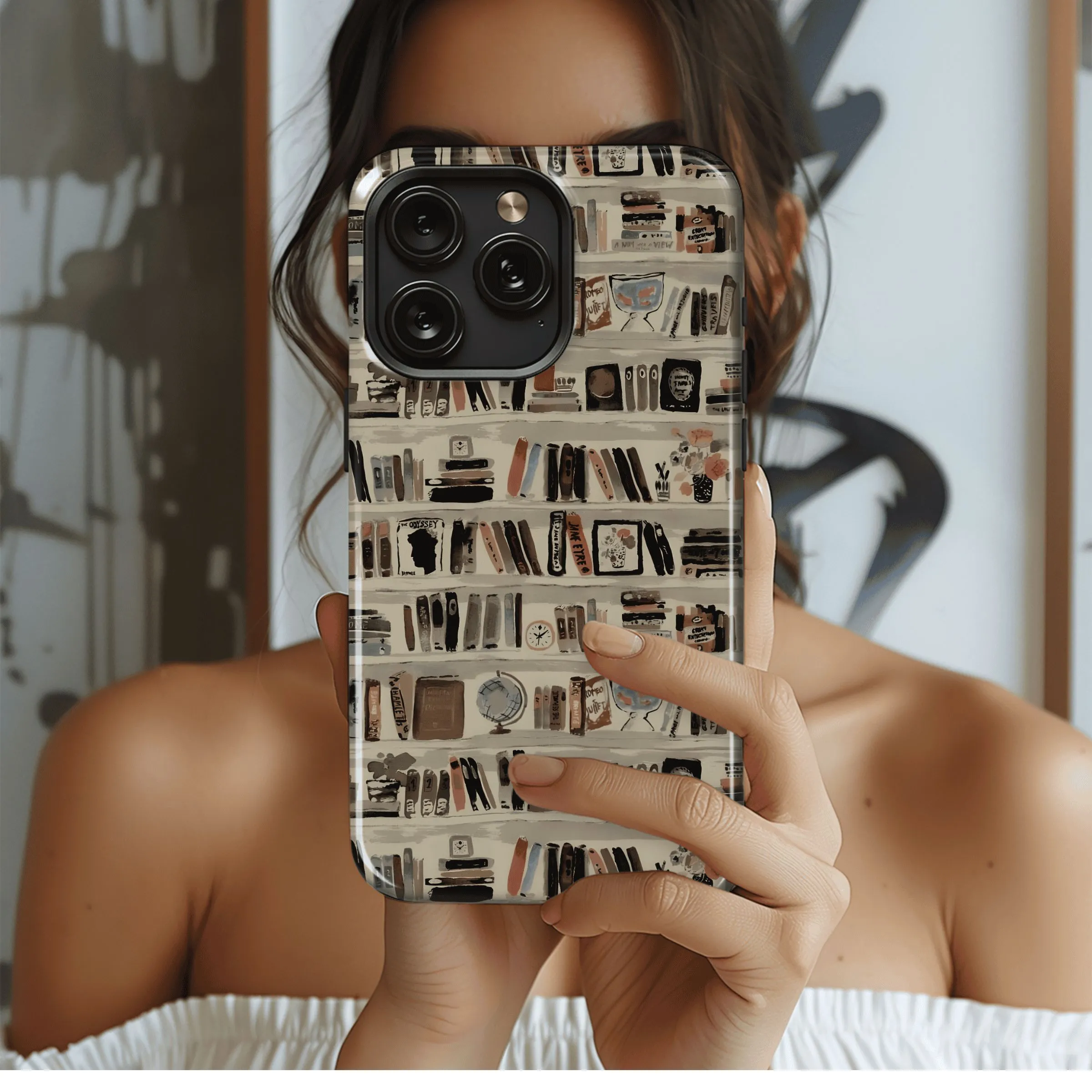 Literary Library
 Phone Case iPhone Samsung Cover Pixel 4524