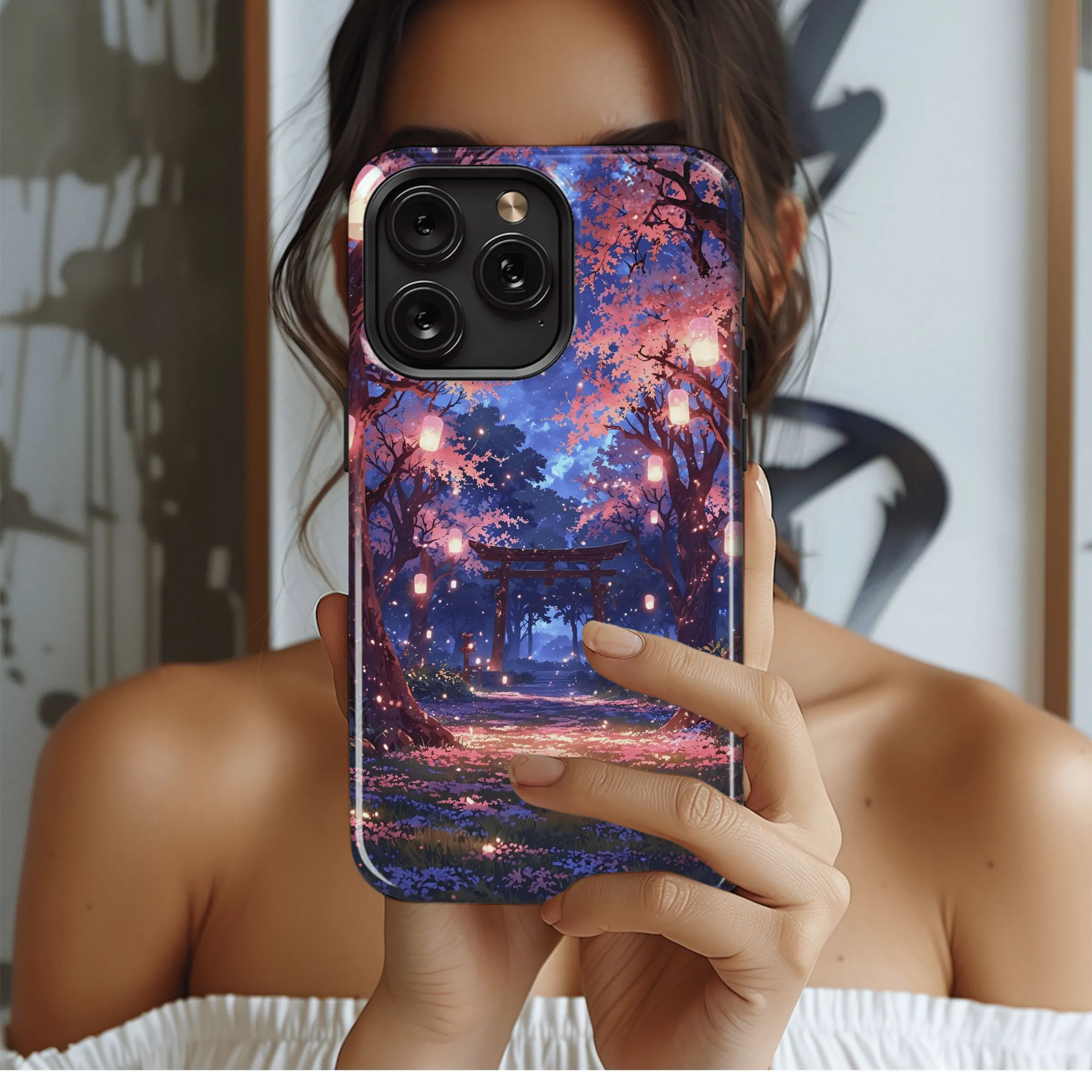 Magical Cherry Blossom Path
 Phone Case iPhone Samsung Cover Pixel 4651