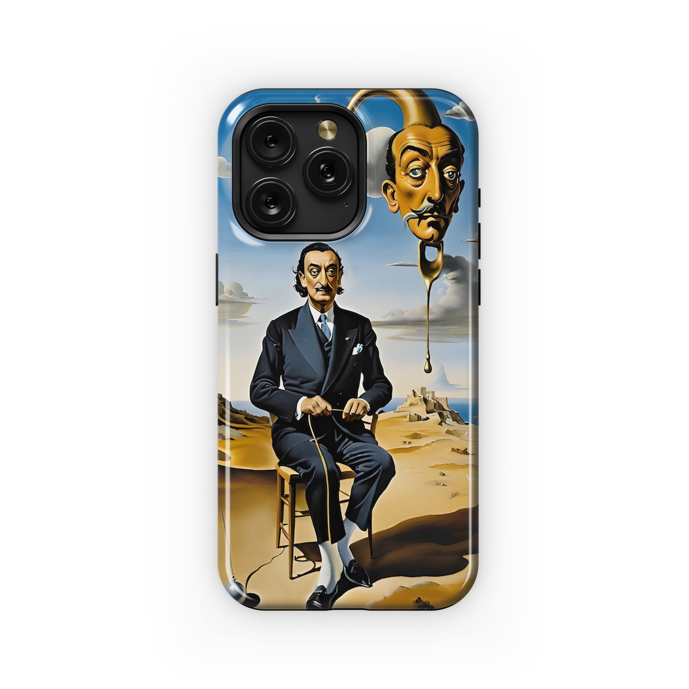 Melting Head Surreal Dali Masterpiece Phone Case iPhone Samsung Cover Pixel 5323