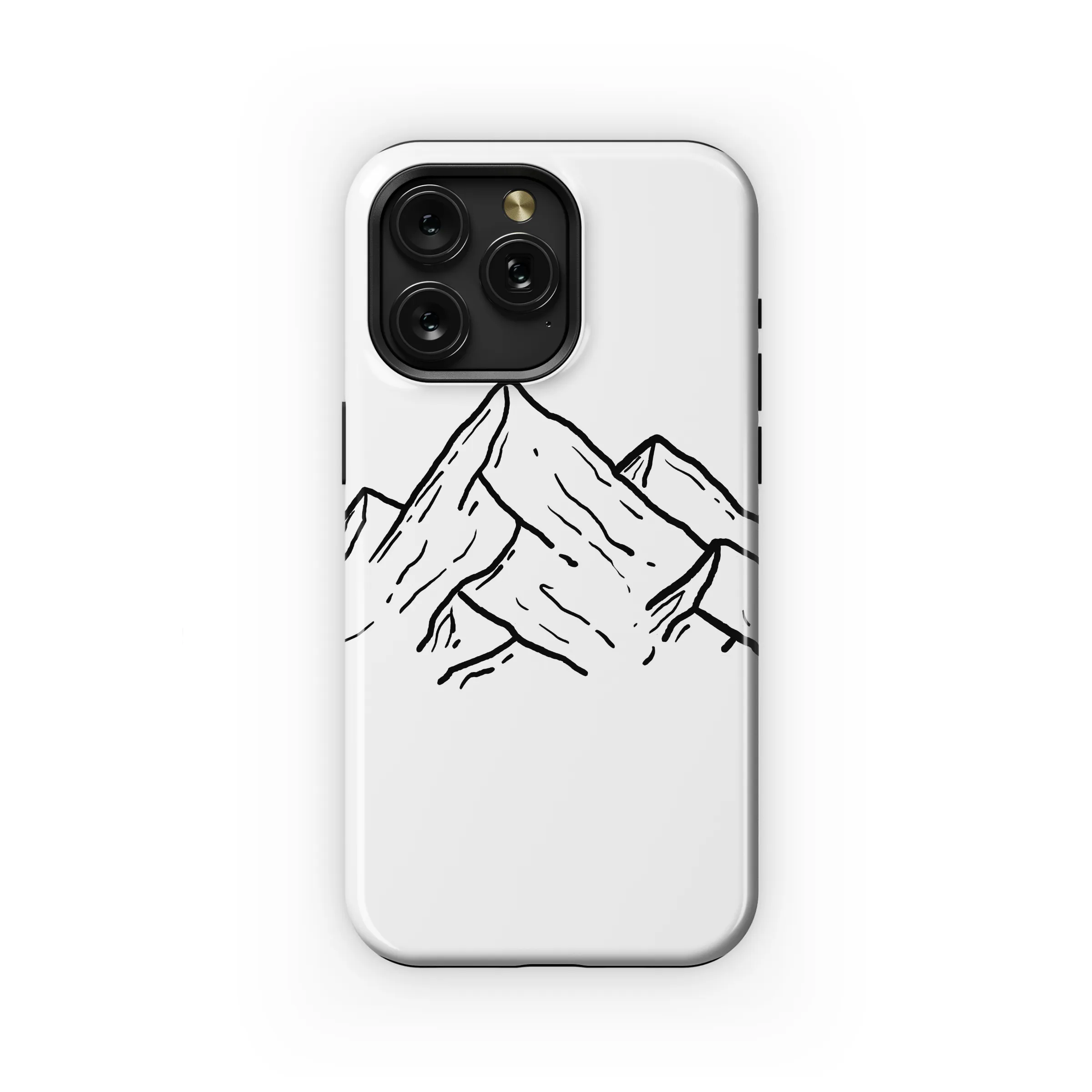 Minimalist Mountain Range Line Art Illustration Phone Case Cover for iPhone 17 Pro Max 16 15 Plus 14 13 Mini Samsung S25 S24 Pixel 10 9 8245 - Image 1