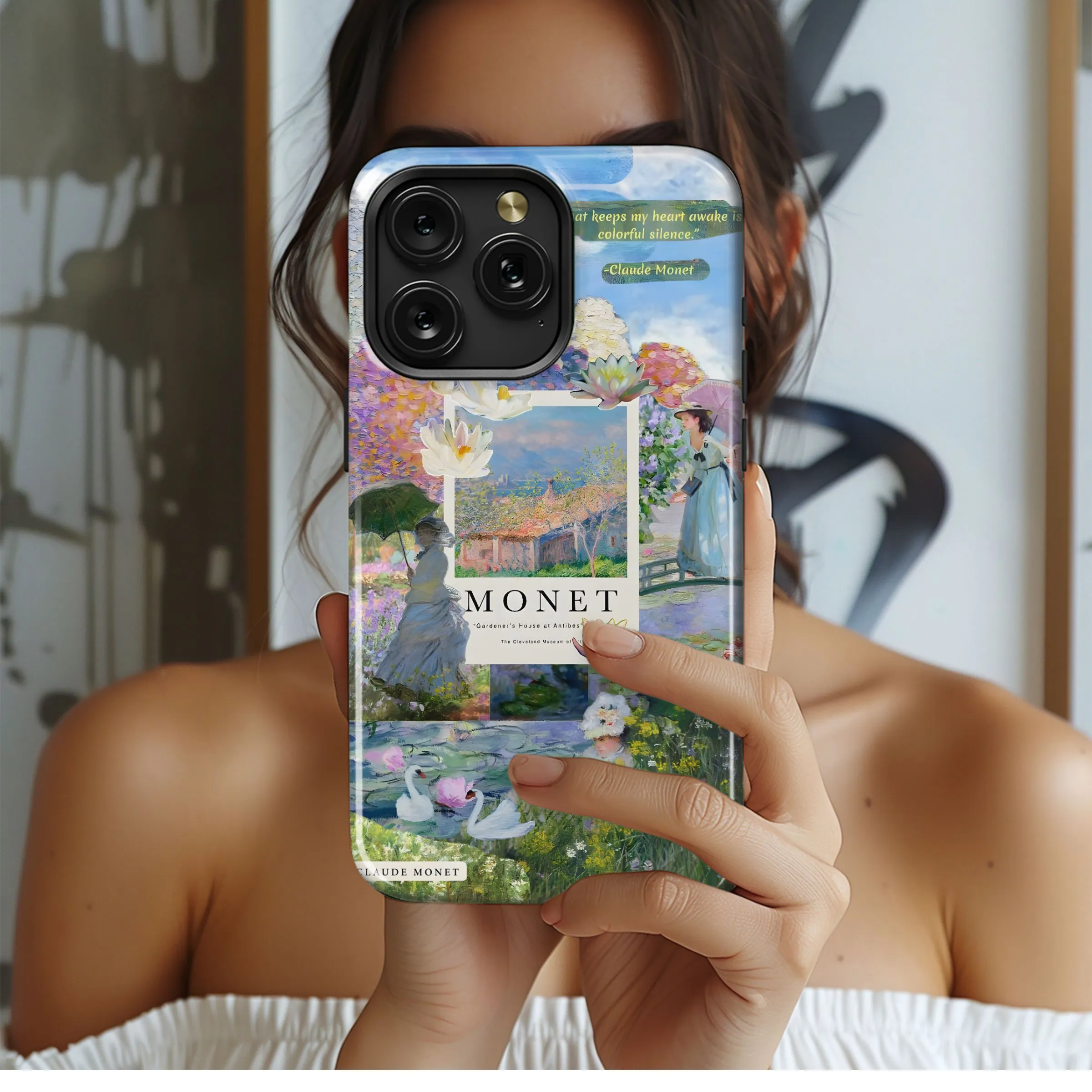 Monet's Colorful Silence Phone Case iPhone Samsung Cover Pixel 4992