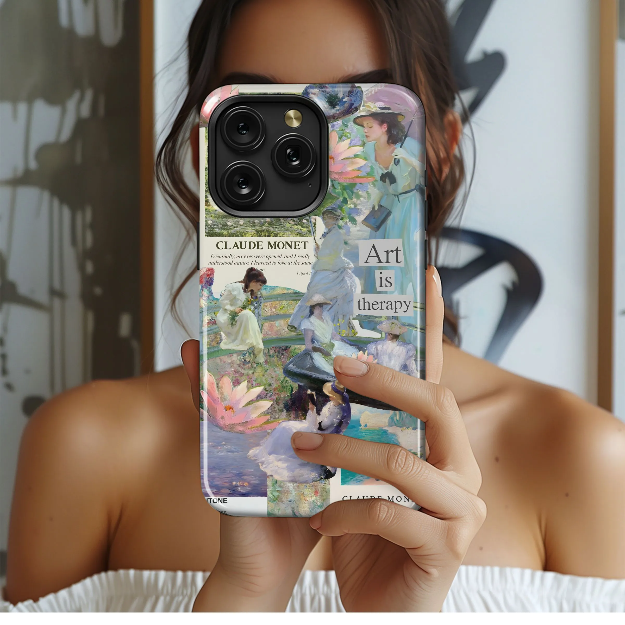 Monet's Garden Art Therapy Phone Case iPhone Samsung Cover Pixel 4990