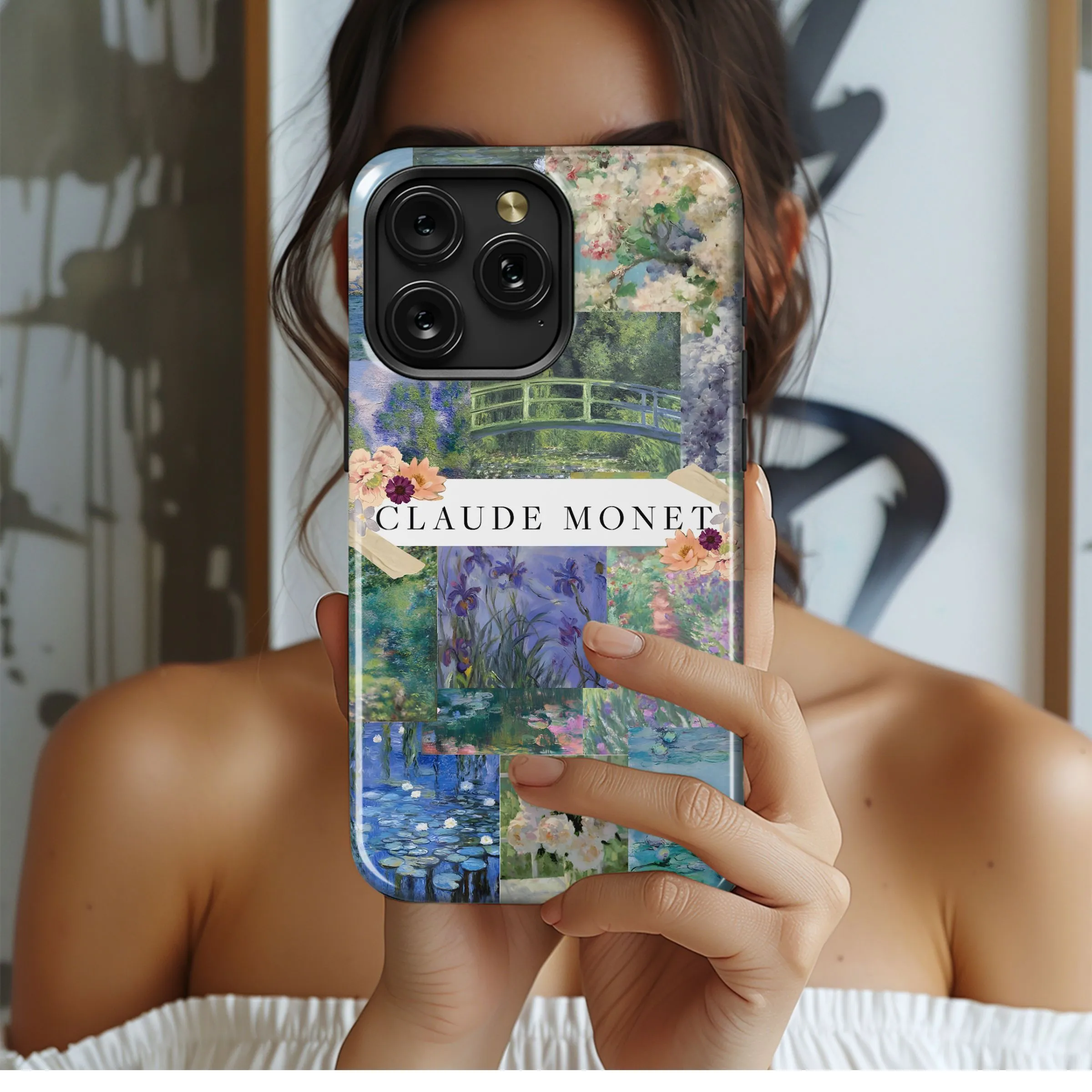 Monet's Impressionist Masterpiece Collage Phone Case iPhone Samsung Cover Pixel 4993