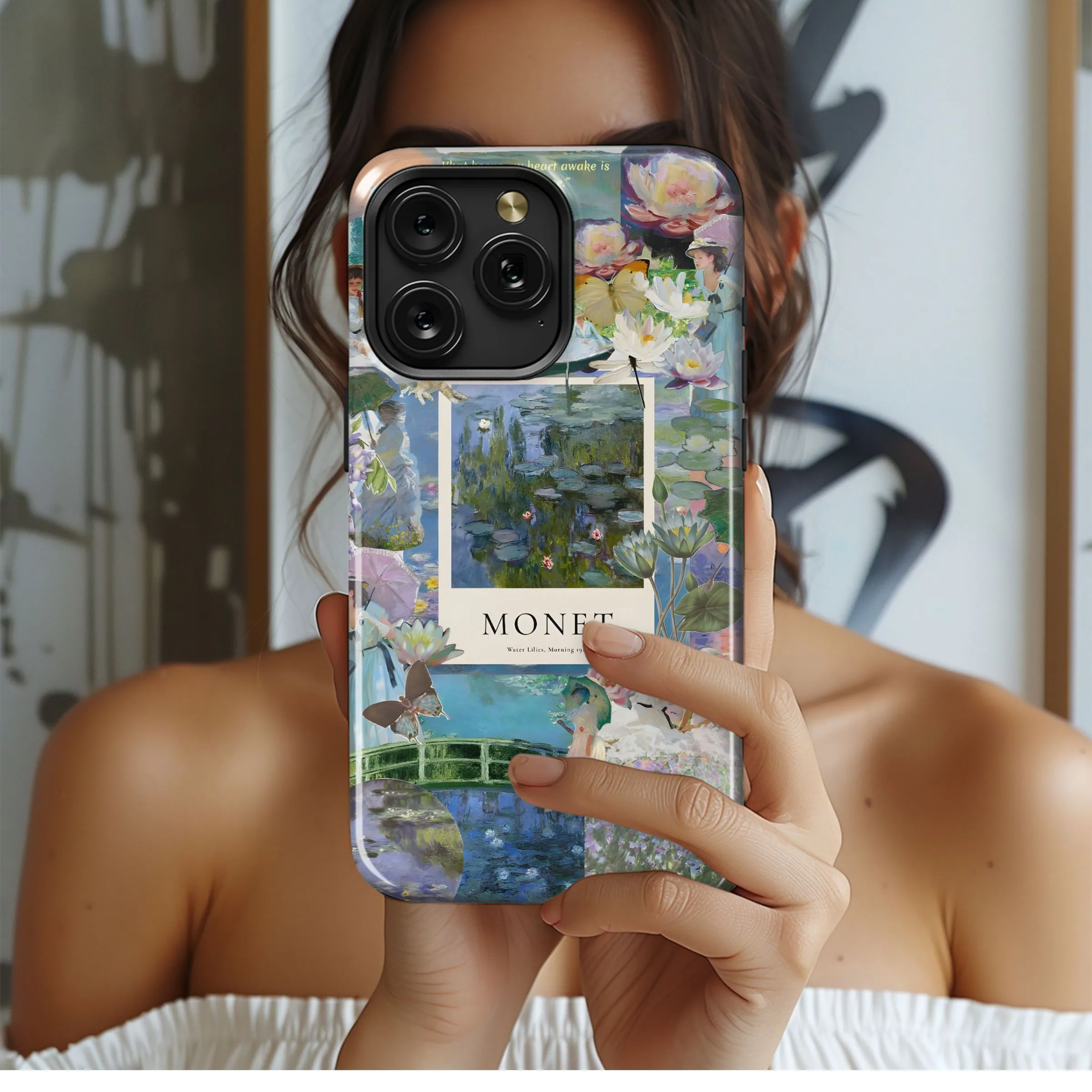Monet's Water Lilies Collage Phone Case iPhone Samsung Cover Pixel 4994