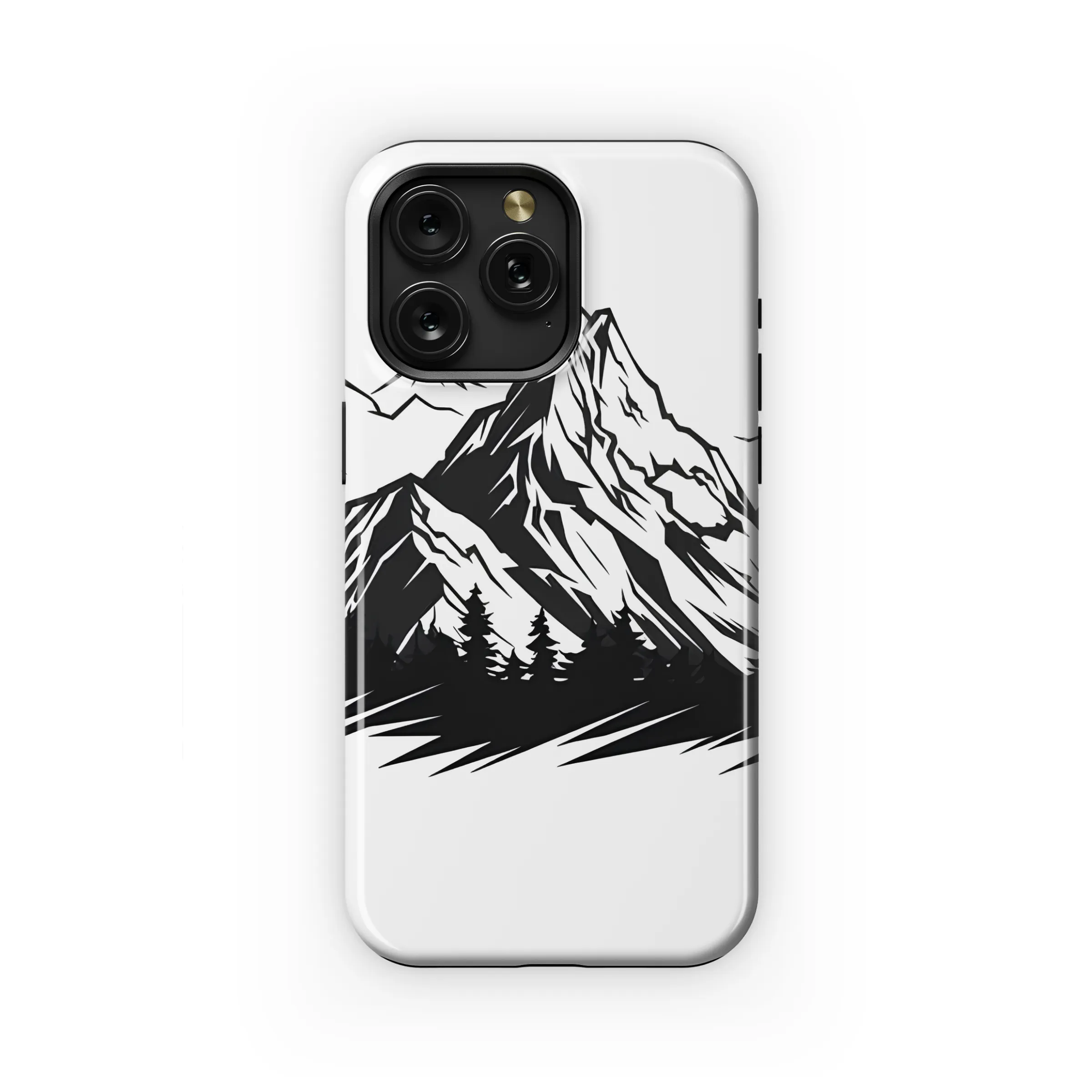 Mountain Range Forest Line Art Design Phone Case Cover for iPhone 17 Pro Max 16 15 Plus 14 13 Mini SE Samsung S25 S24 Google Pixel 10 9 8247 - Image 1